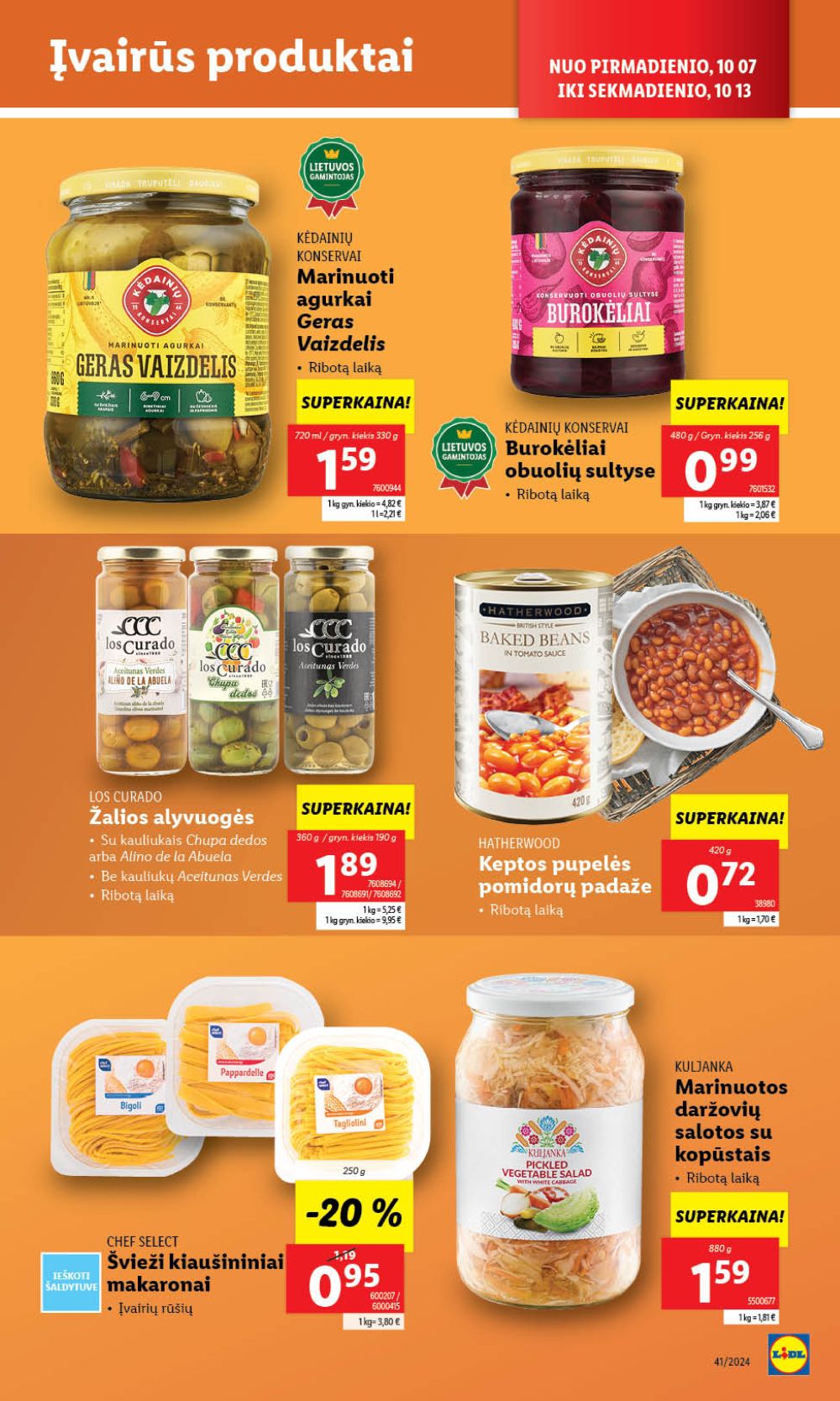 LIDL - Maisto prekių pasiūlymai (2024 10 10 - 2024 10 13) 37