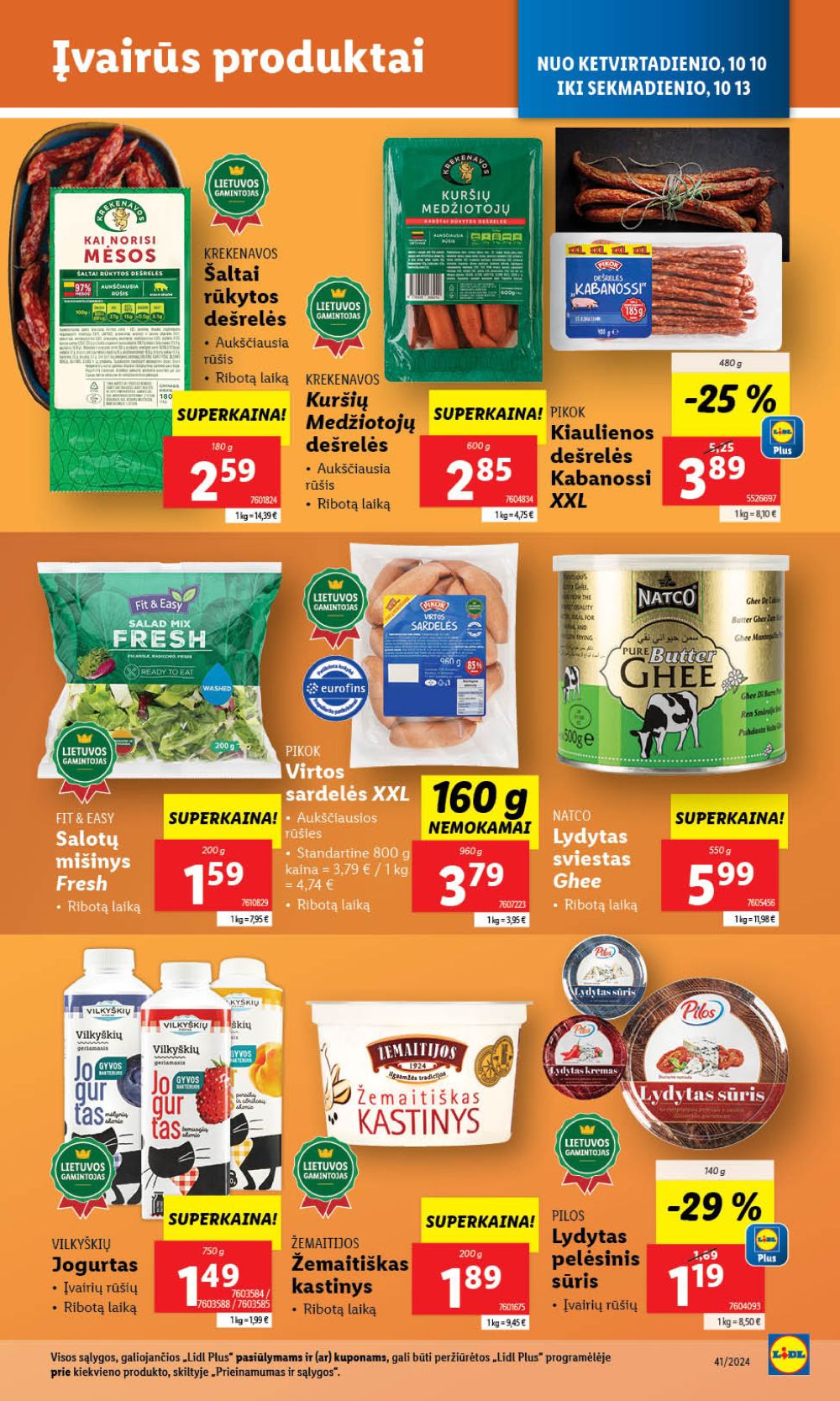 LIDL - Maisto prekių pasiūlymai (2024 10 10 - 2024 10 13) 9