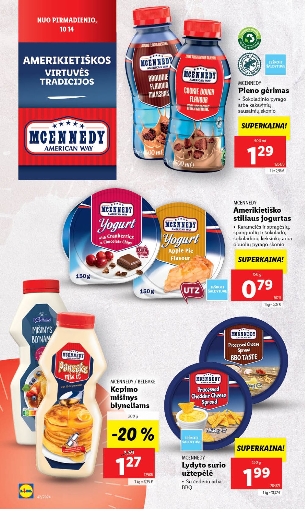 LIDL - Amerikietiškos virtuvės tradicijos (2024 10 14 - 2024 10 20) 8