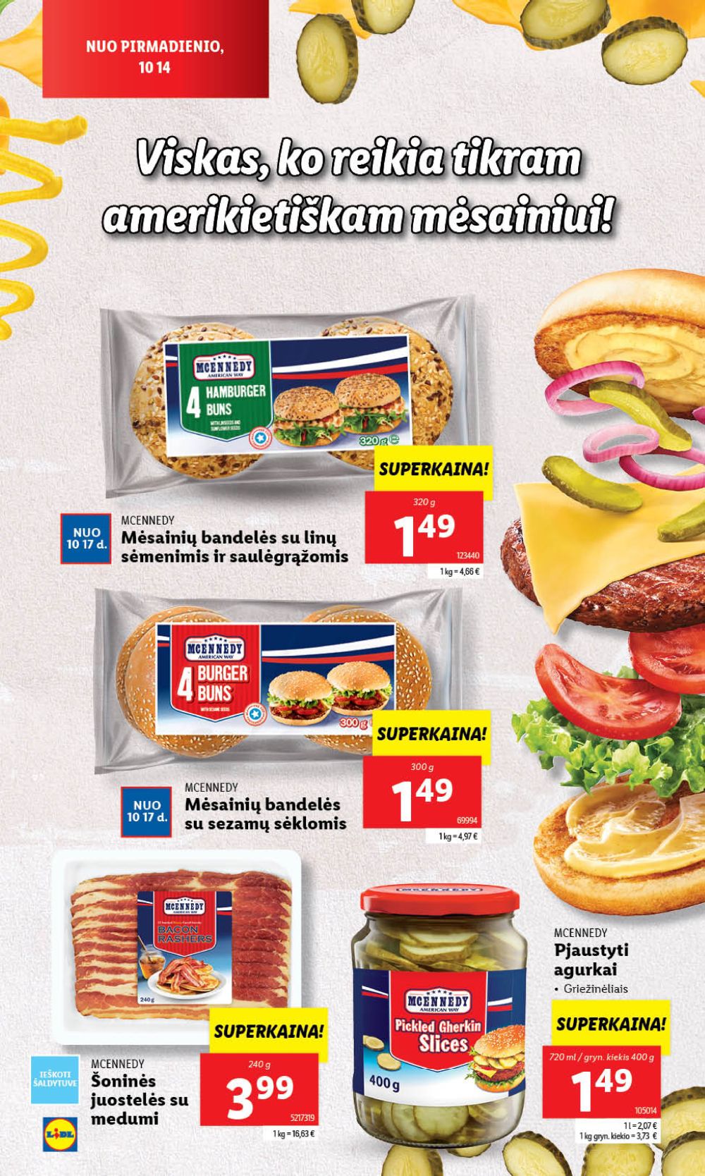 LIDL - Amerikietiškos virtuvės tradicijos (2024 10 14 - 2024 10 20) 2