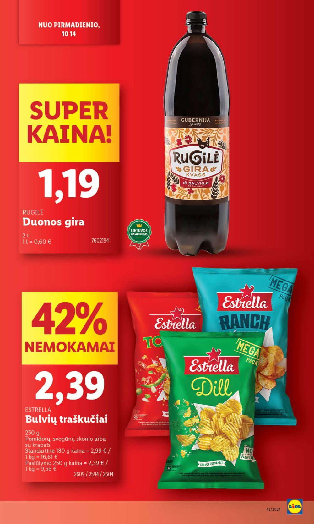 LIDL - Maisto prekių pasiūlymai (2024 10 14 - 2024 10 20) 12