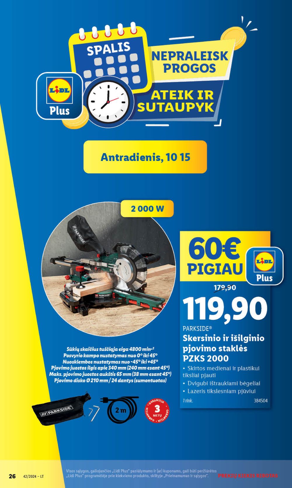 LIDL - Ne maisto prekių pasiūlymai (2024 10 14 - 2024 10 20) 26