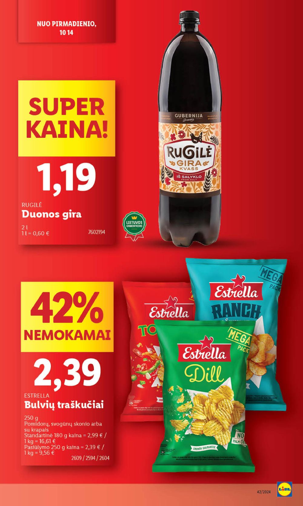 LIDL - Maisto prekių pasiūlymai (2024 10 17 - 2024 10 20) 21