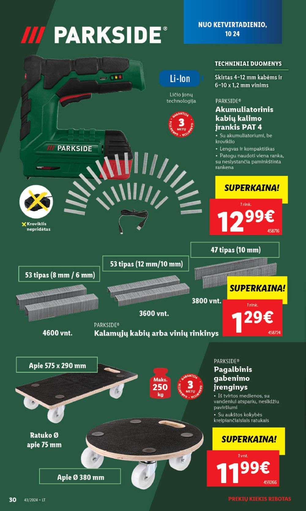 LIDL - Ne maisto prekių pasiūlymai (2024 10 21 - 2024 10 27) 26