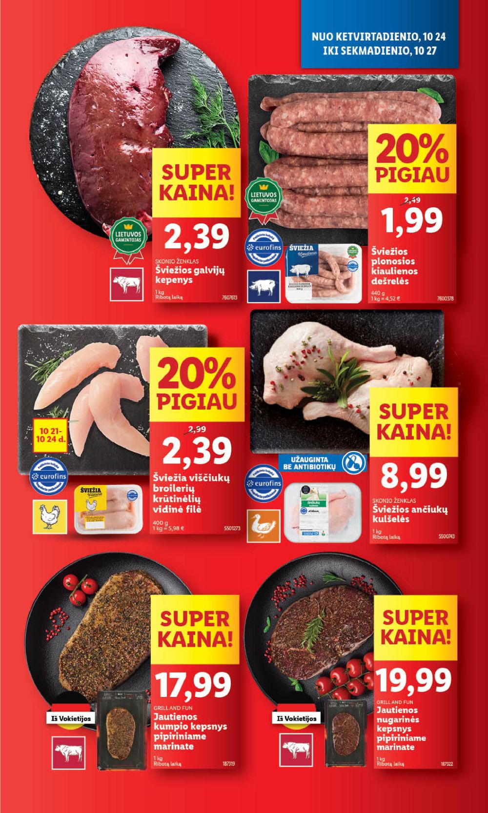 LIDL - Maisto prekių pasiūlymai (2024 10 24 - 2024 10 27) 3