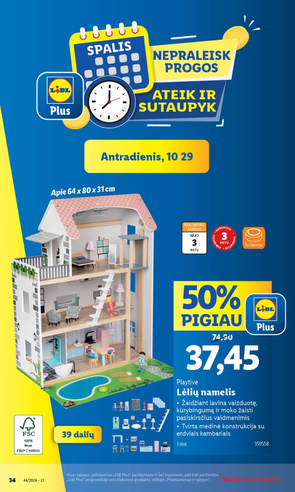 LIDL - Ne maisto prekių pasiūlymai (2024 10 28 - 2024 11 03) 34