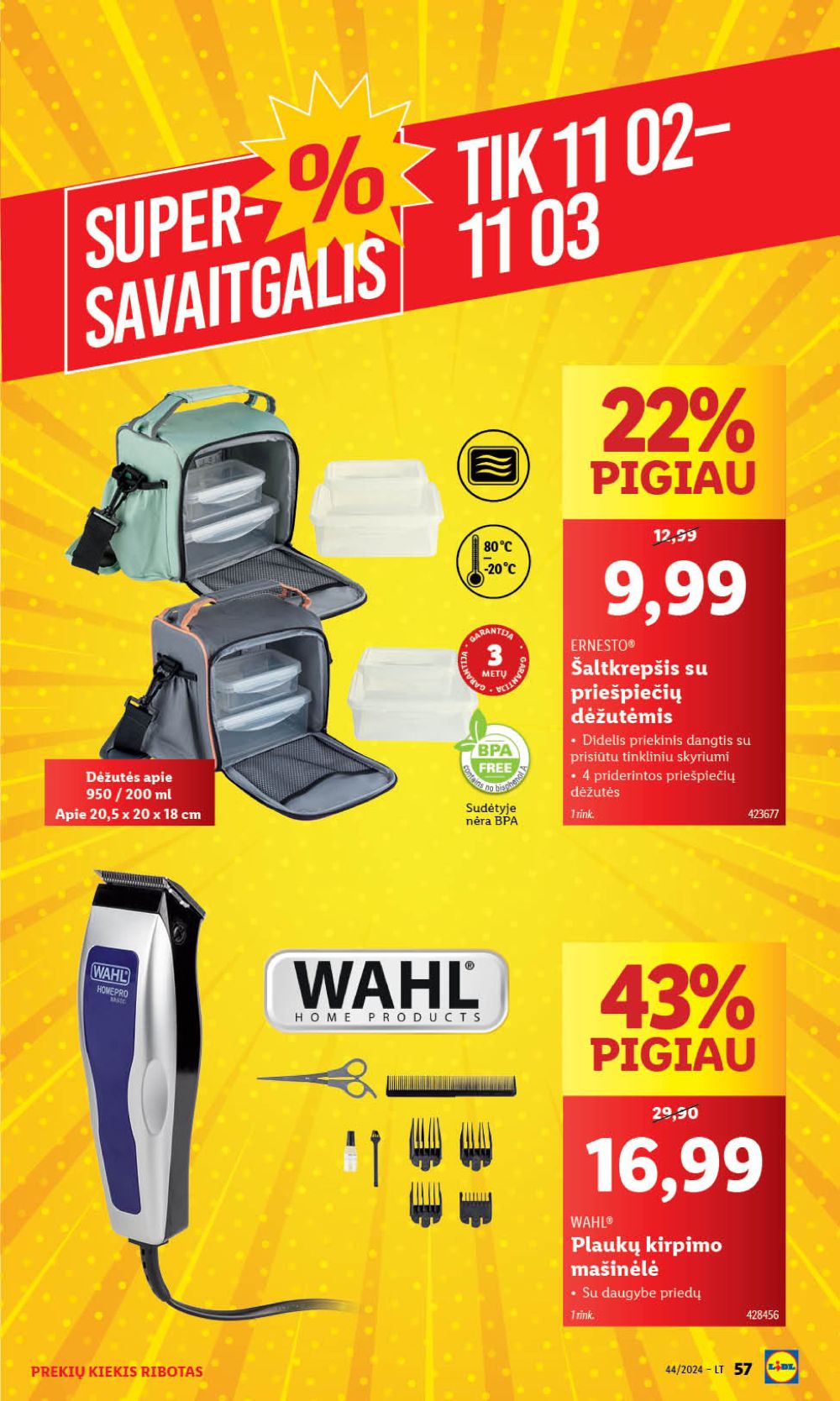 LIDL - Ne maisto prekių pasiūlymai (2024 10 28 - 2024 11 03) 57