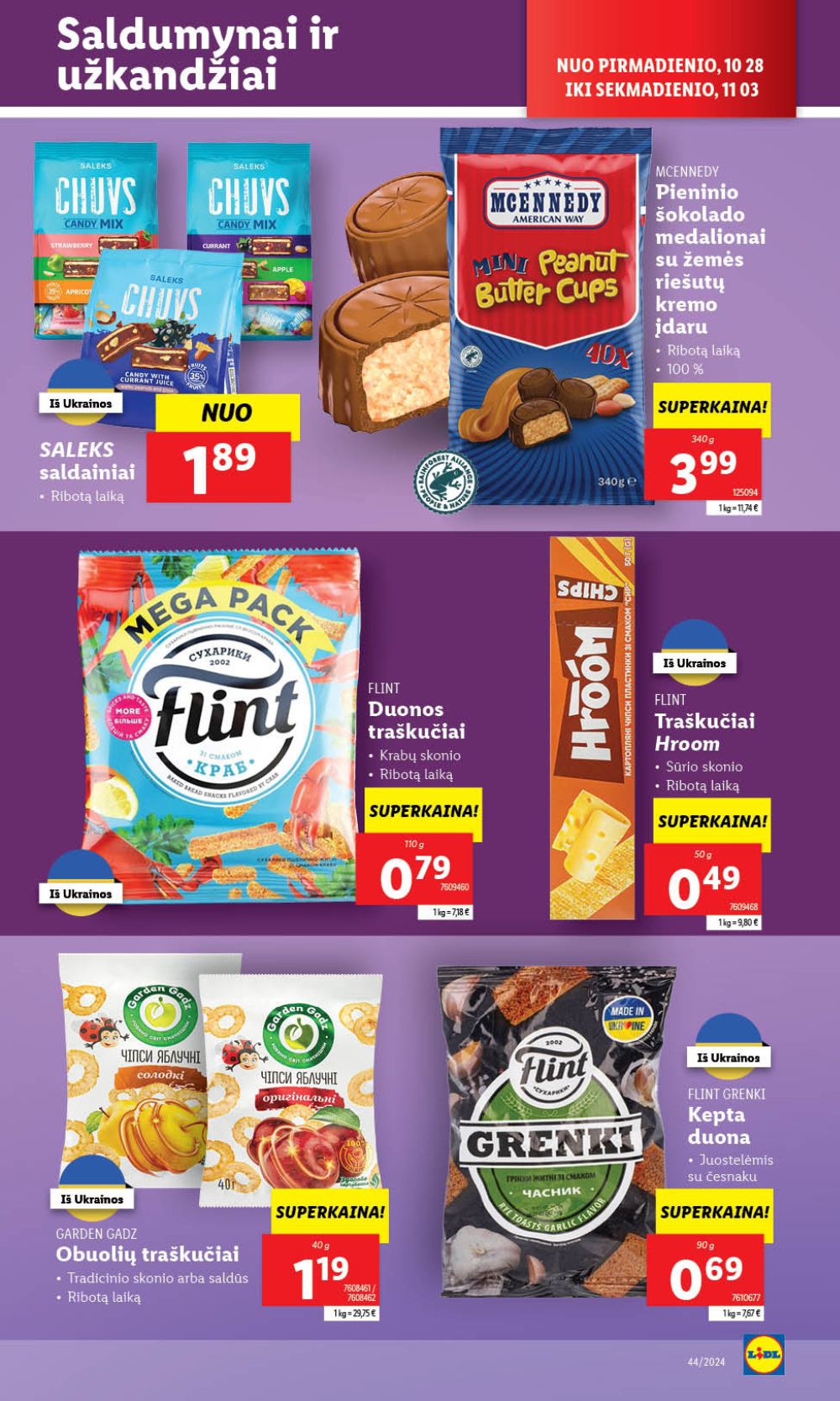 LIDL - Maisto prekių pasiūlymai (2024 10 28 - 2024 11 03) 33