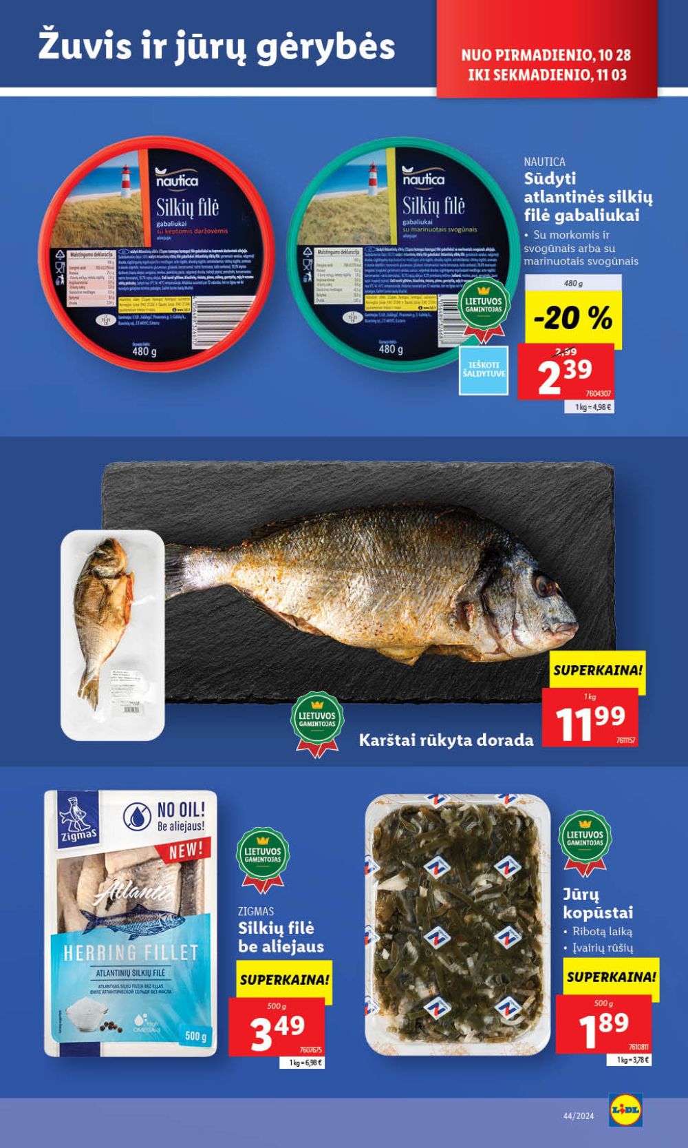 LIDL - Maisto prekių pasiūlymai (2024 10 28 - 2024 11 03) 29