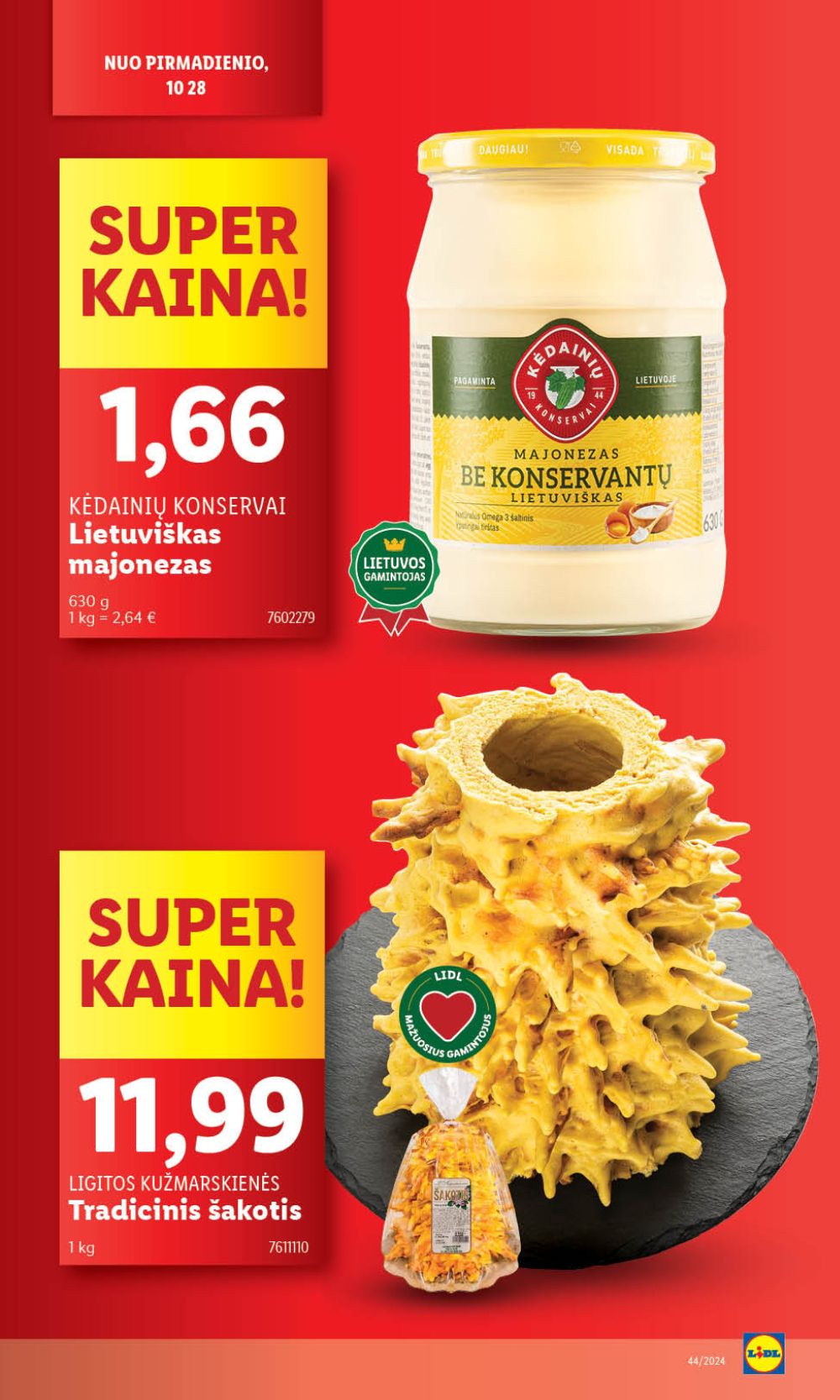 LIDL - Maisto prekių pasiūlymai (2024 10 28 - 2024 11 03) 16