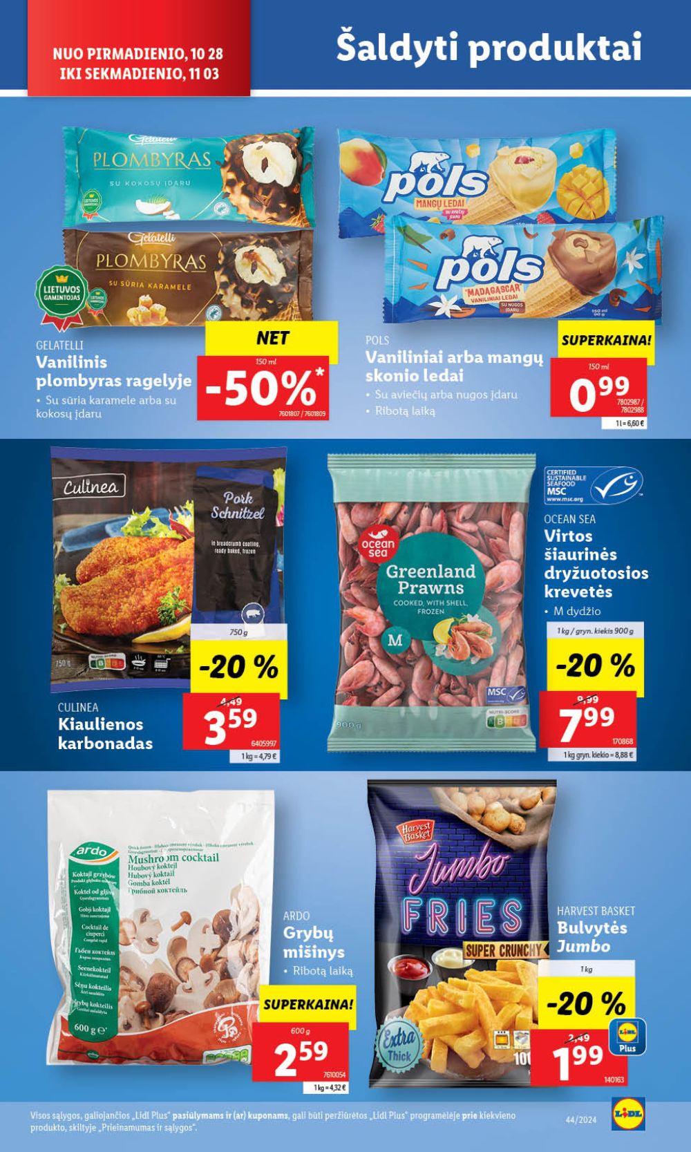 LIDL - Maisto prekių pasiūlymai (2024 10 28 - 2024 11 03) 28