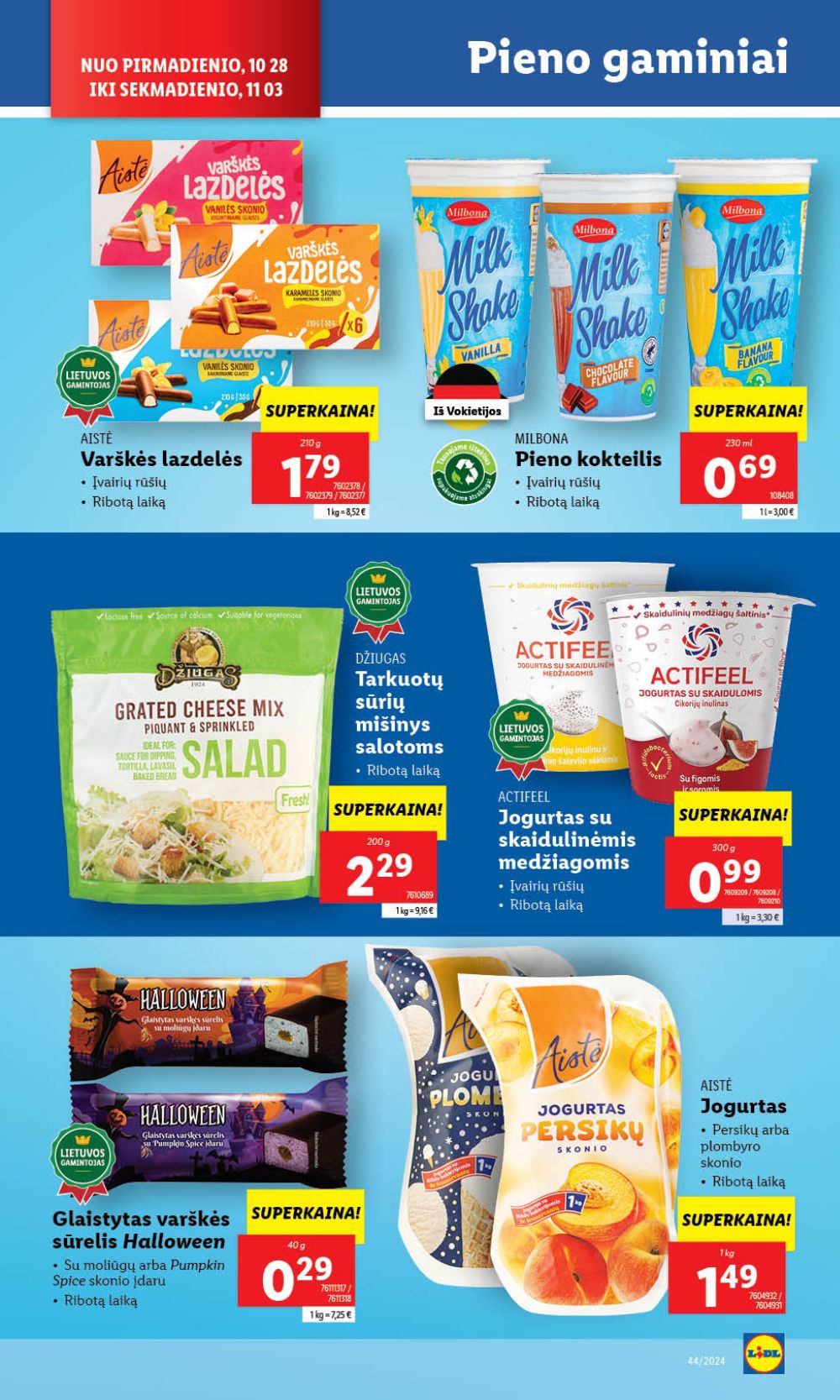 LIDL - Maisto prekių pasiūlymai (2024 10 28 - 2024 11 03) 24