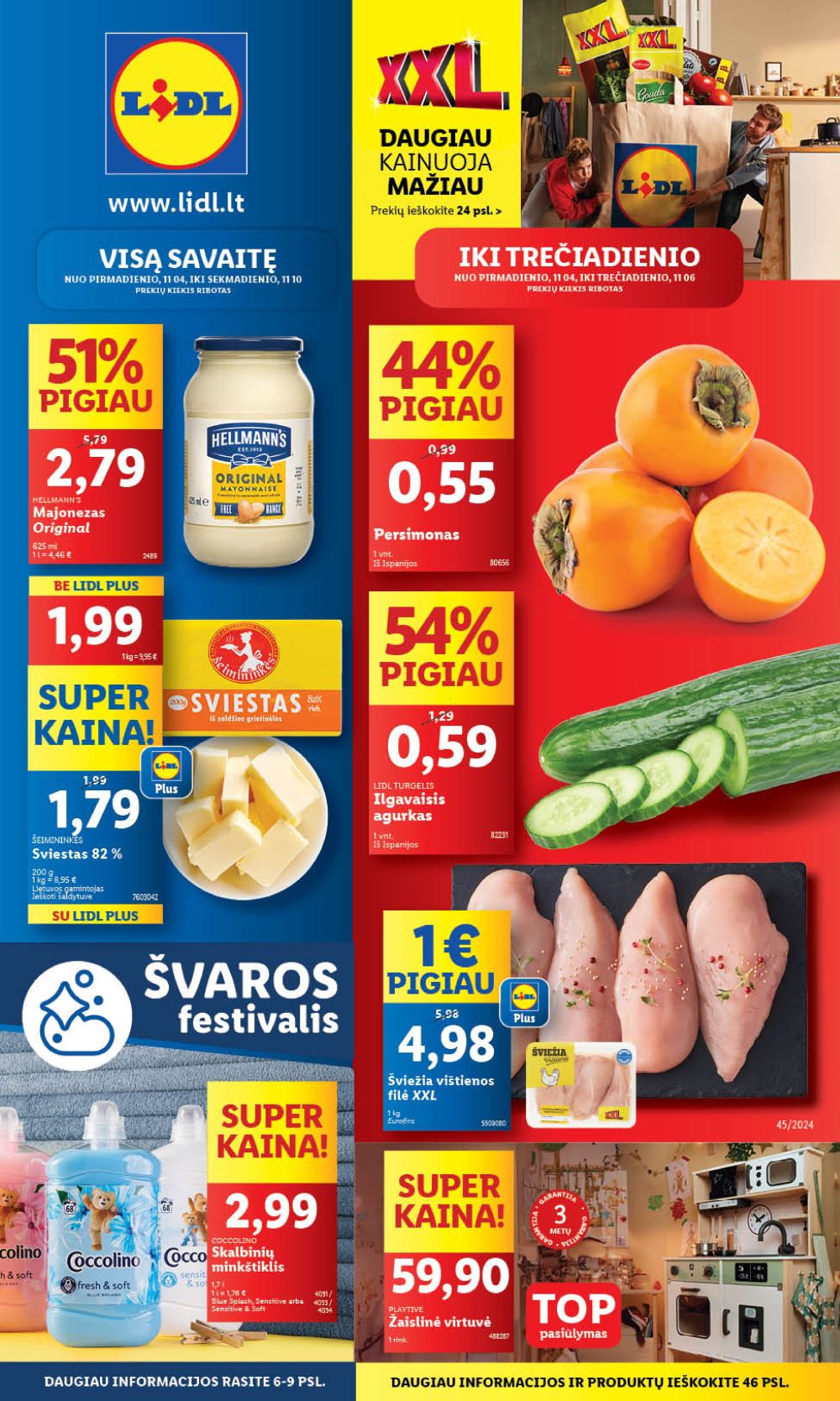 LIDL - Maisto prekių pasiūlymai (2024 11 04 - 2024 11 10)