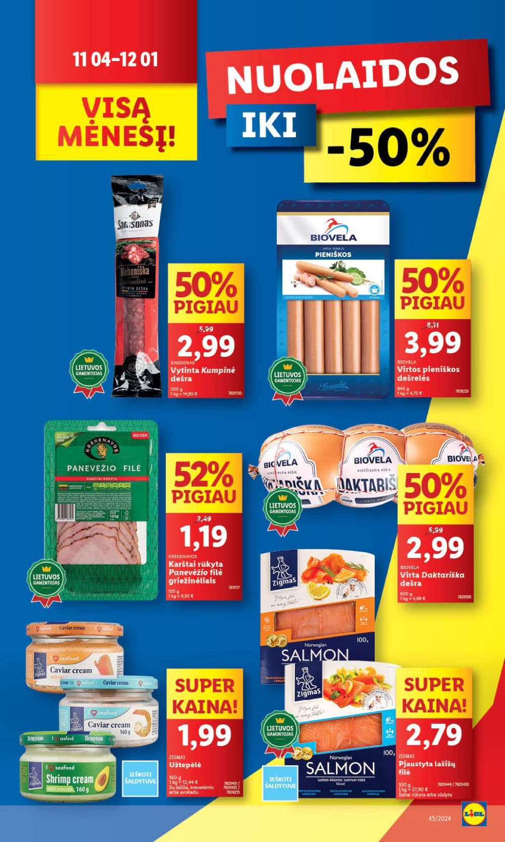 LIDL - Maisto prekių pasiūlymai (2024 11 04 - 2024 11 10) 12