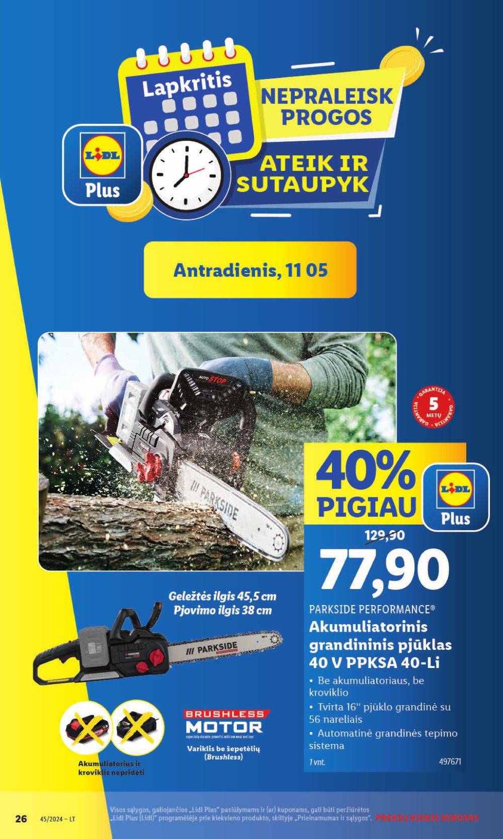 LIDL - Ne maisto prekių pasiūlymai (2024 11 04 - 2024 11 10) 26