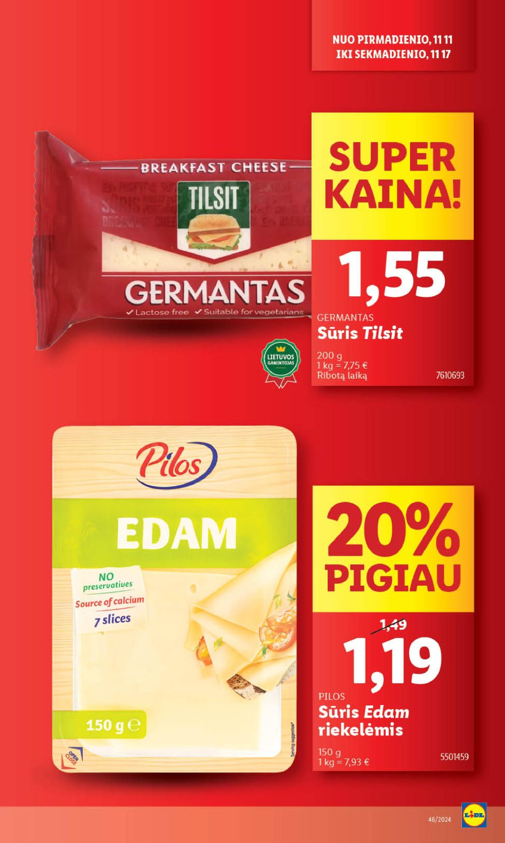 LIDL - Maisto prekių pasiūlymai (2024 11 11 - 2024 11 17) 11