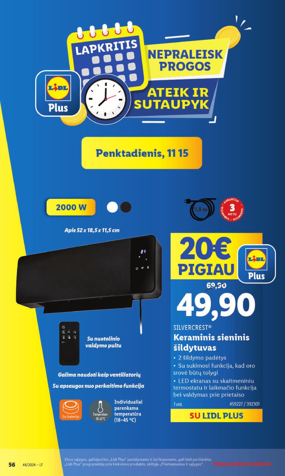 LIDL - Ne maisto prekių pasiūlymai (2024 11 11 - 2024 11 17) 56