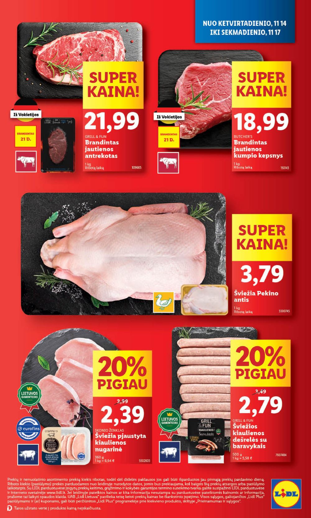 LIDL - Maisto prekių pasiūlymai (2024 11 14 - 2024 11 17) 5