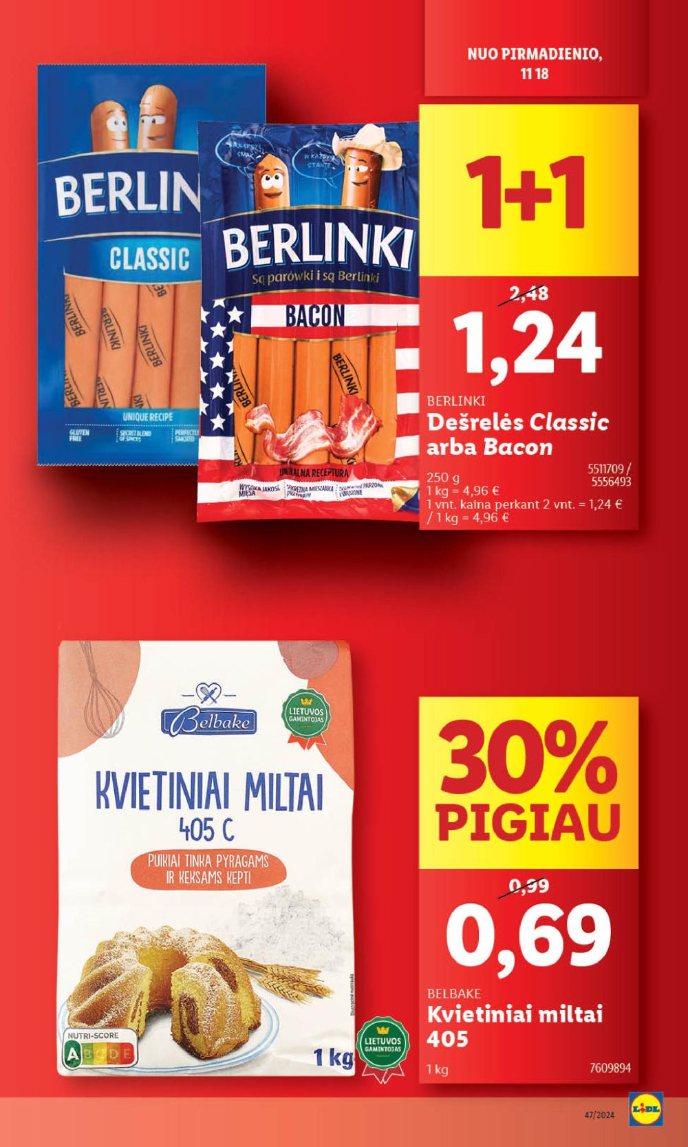 LIDL - Maisto prekių pasiūlymai (2024 11 18 - 2024 11 24) 11