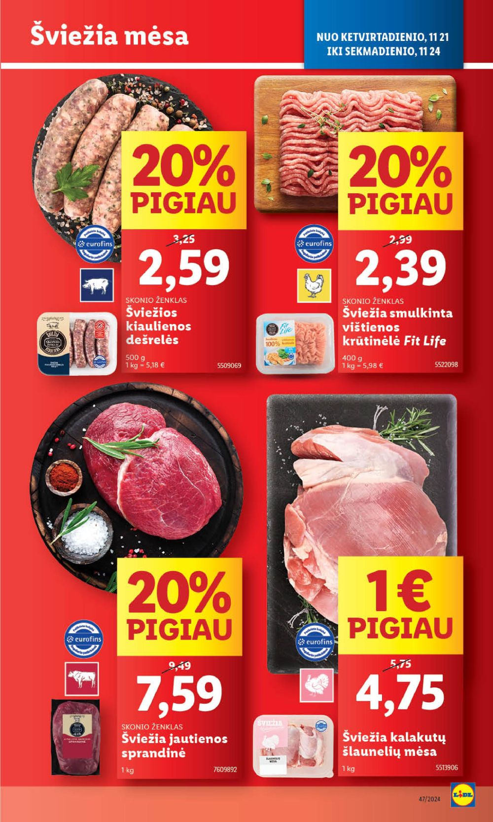 LIDL - Maisto prekių pasiūlymai (2024 11 18 - 2024 11 24) 39