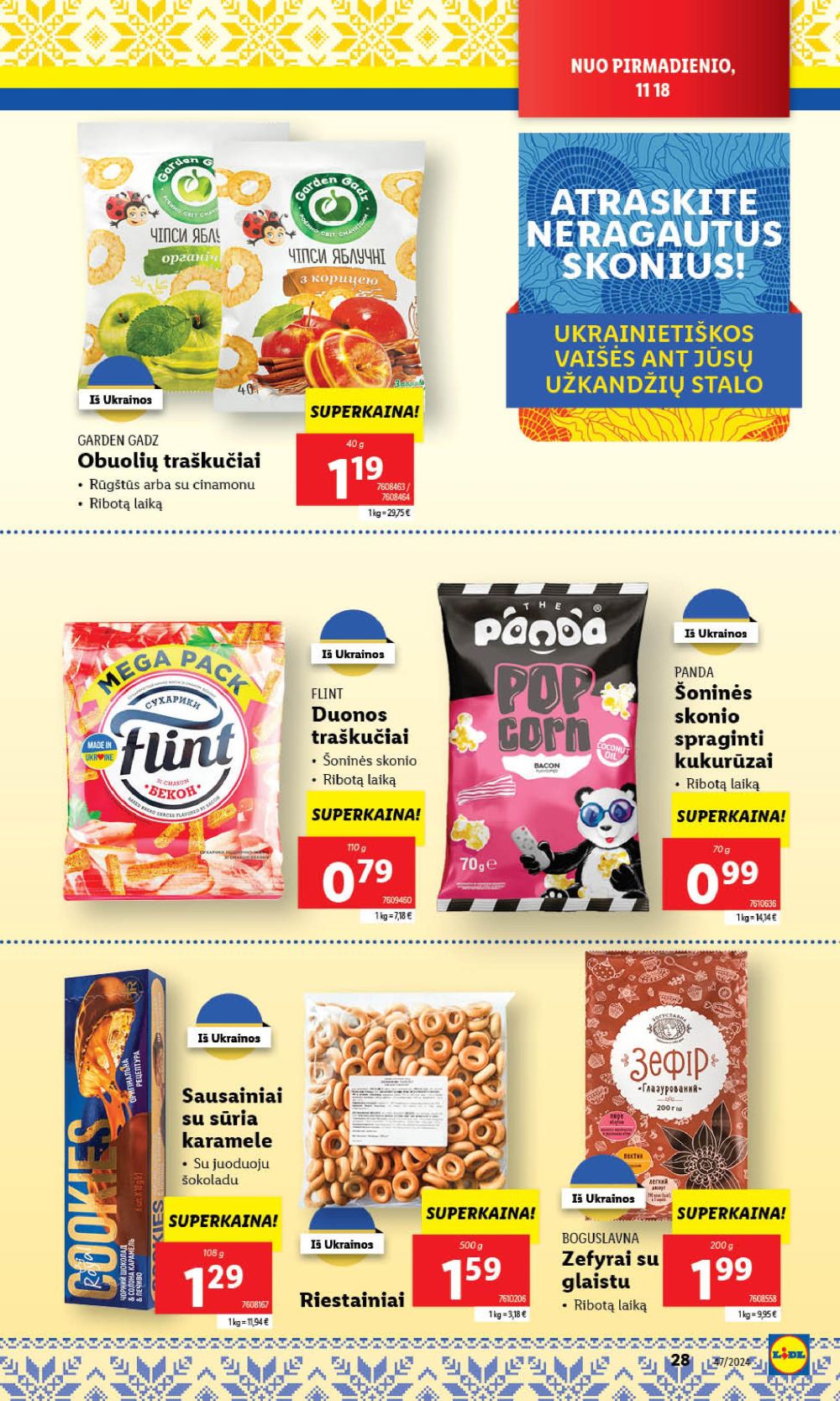 LIDL - Maisto prekių pasiūlymai (2024 11 18 - 2024 11 24) 28