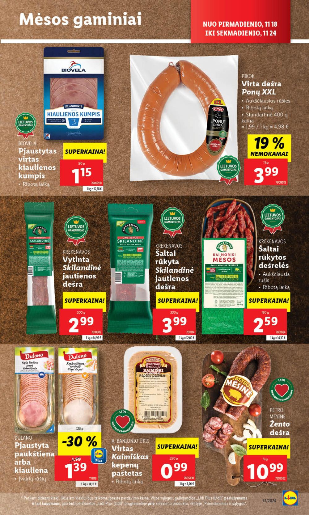 LIDL - Maisto prekių pasiūlymai (2024 11 18 - 2024 11 24) 22