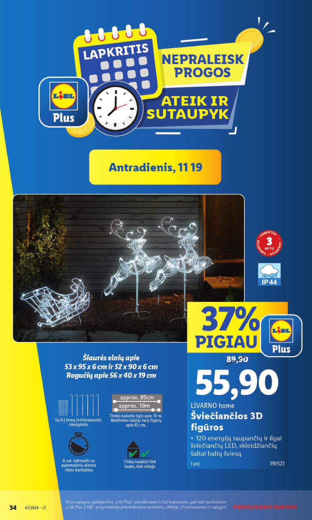 LIDL - Ne maisto prekių pasiūlymai (2024 11 18 - 2024 11 24) 34