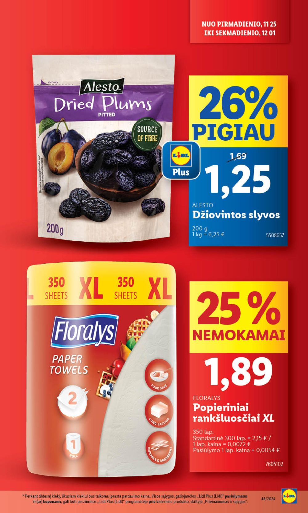 LIDL - Maisto prekių pasiūlymai (2024 11 25 - 2024 12 01) 15