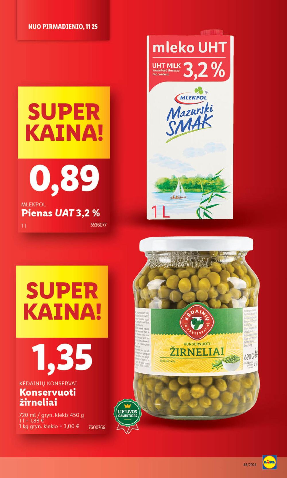 LIDL - Maisto prekių pasiūlymai (2024 11 25 - 2024 12 01) 12