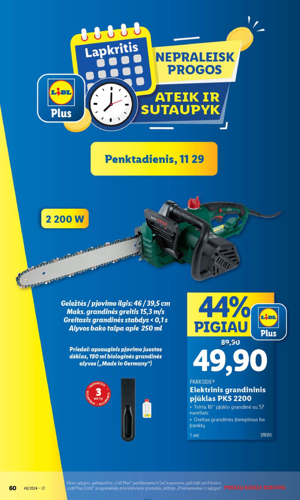 LIDL - Ne maisto prekių pasiūlymai (2024 11 25 - 2024 12 01) 60