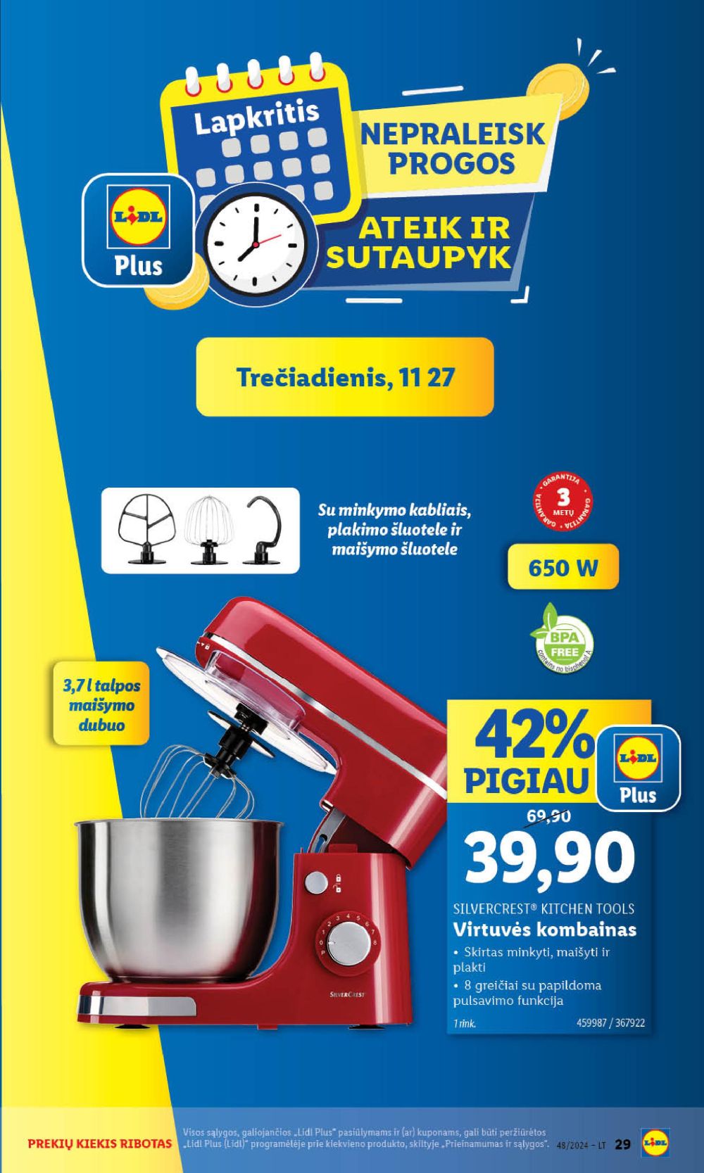 LIDL - Ne maisto prekių pasiūlymai (2024 11 25 - 2024 12 01) 29