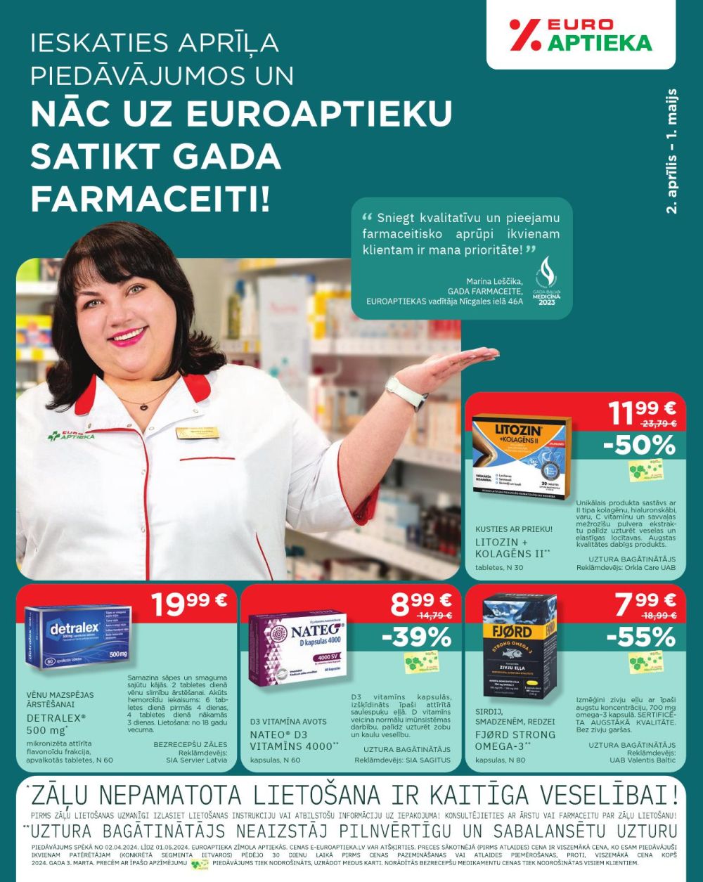 EUROAPTIEKA (02.04.2024 - 01.05.2024)