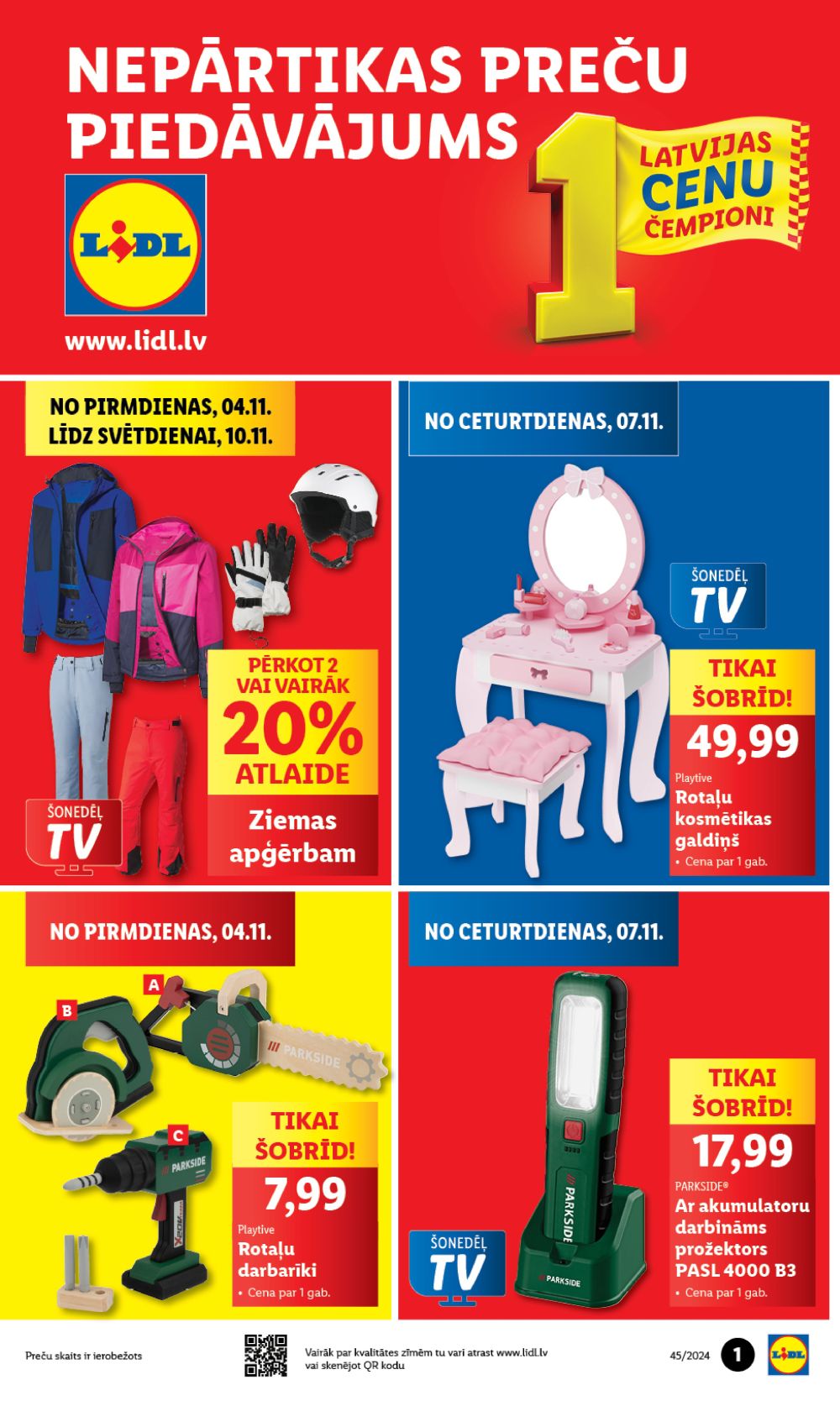 LIDL - Nepārtikas preču piedāvājums (04.11.2024 - 10.11.2024)