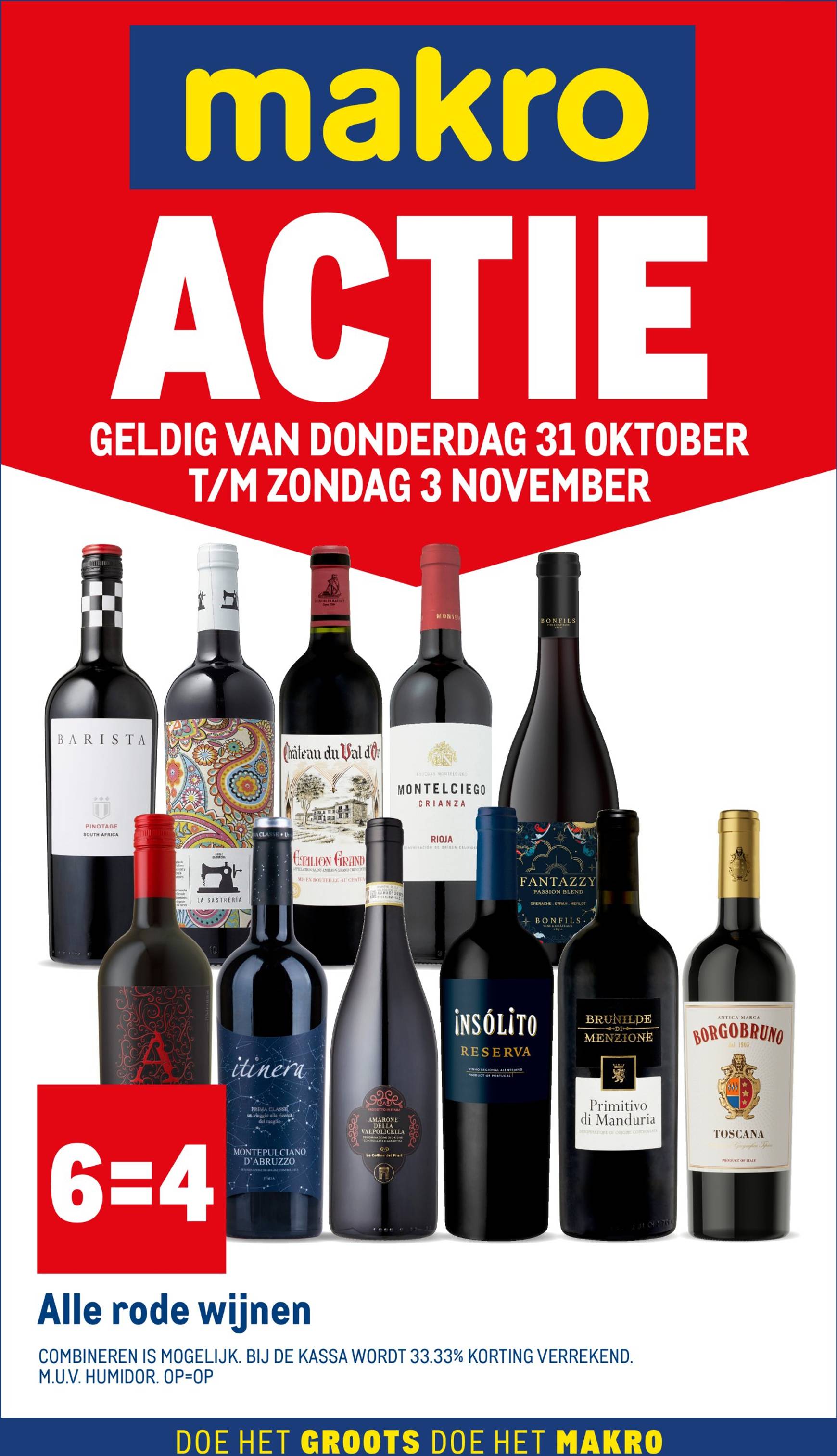 Makro - Actie wijn folder geldig vanaf 31.10. - 03.11.