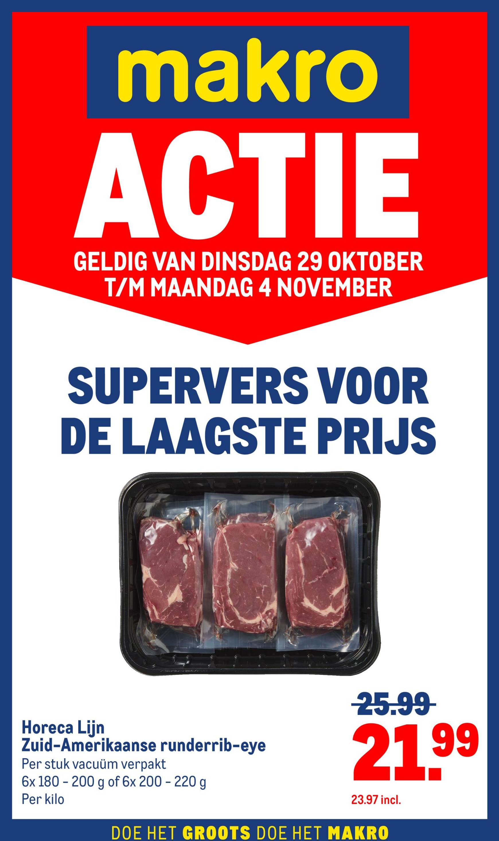 Makro - Versdeals folder geldig vanaf 29.10. - 04.11.