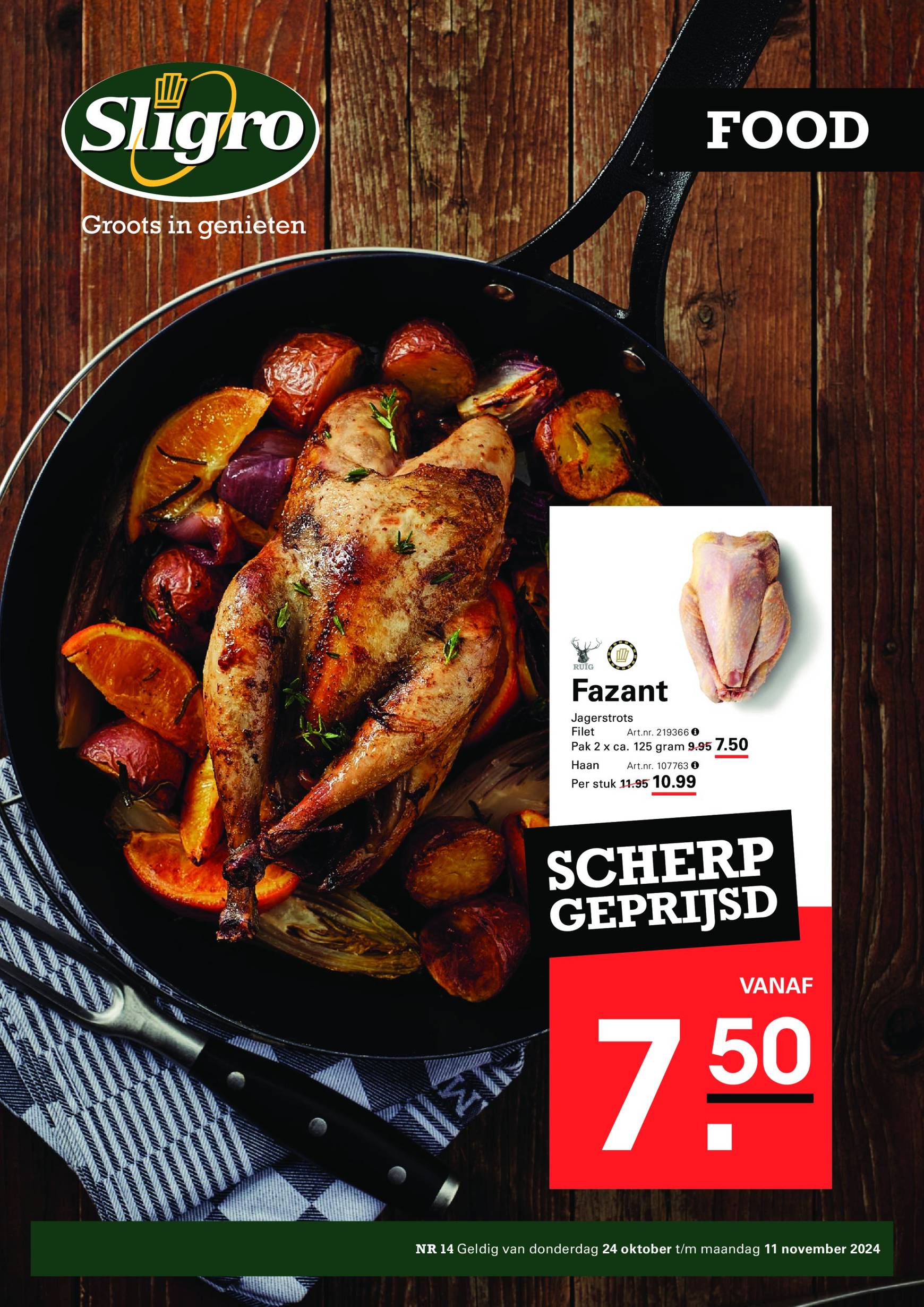 Sligro - Restaurants folder geldig vanaf 24.10. - 11.11.