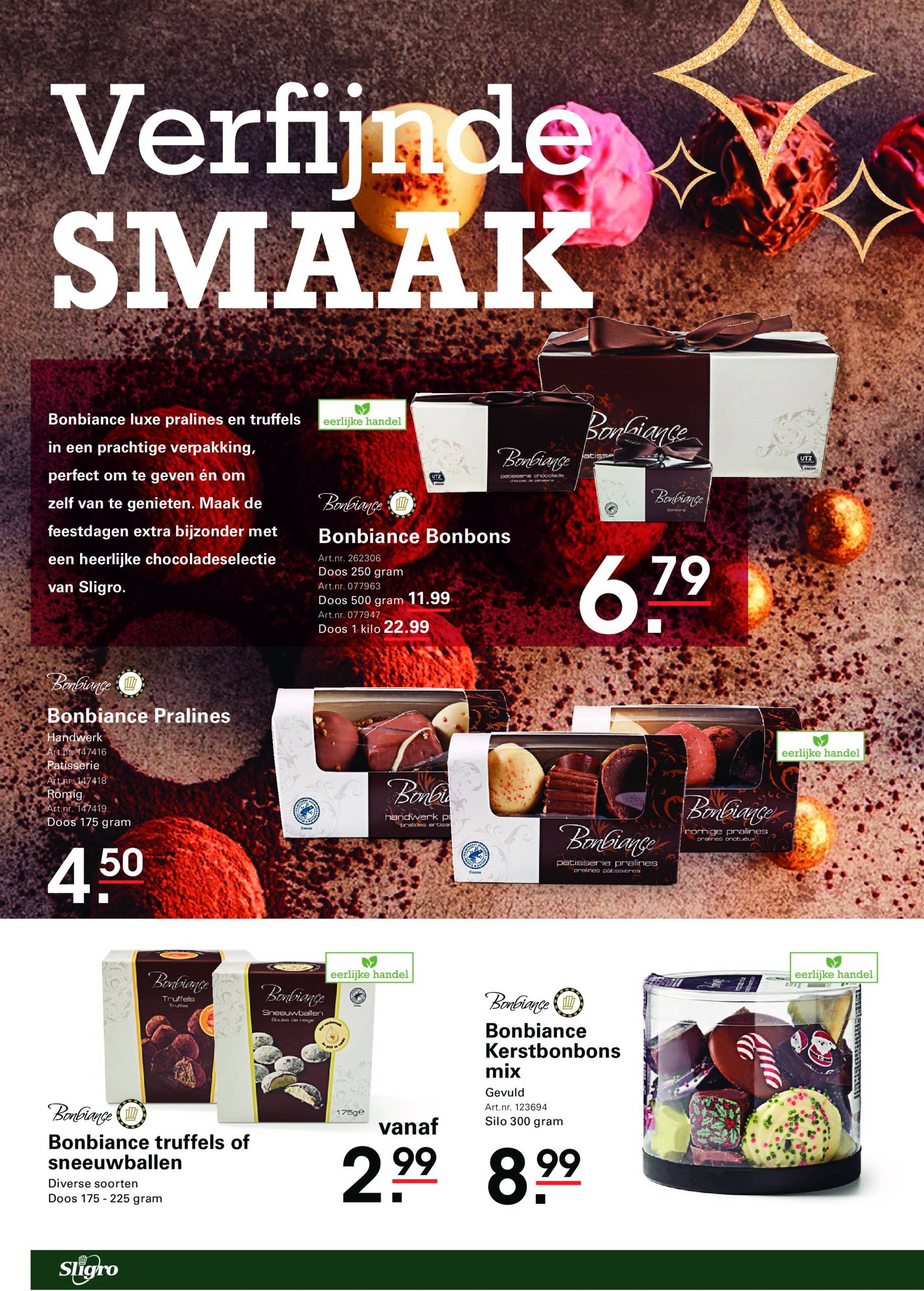 Sligro - Geschenkenspecial folder geldig vanaf 25.10. - 31.12. 22