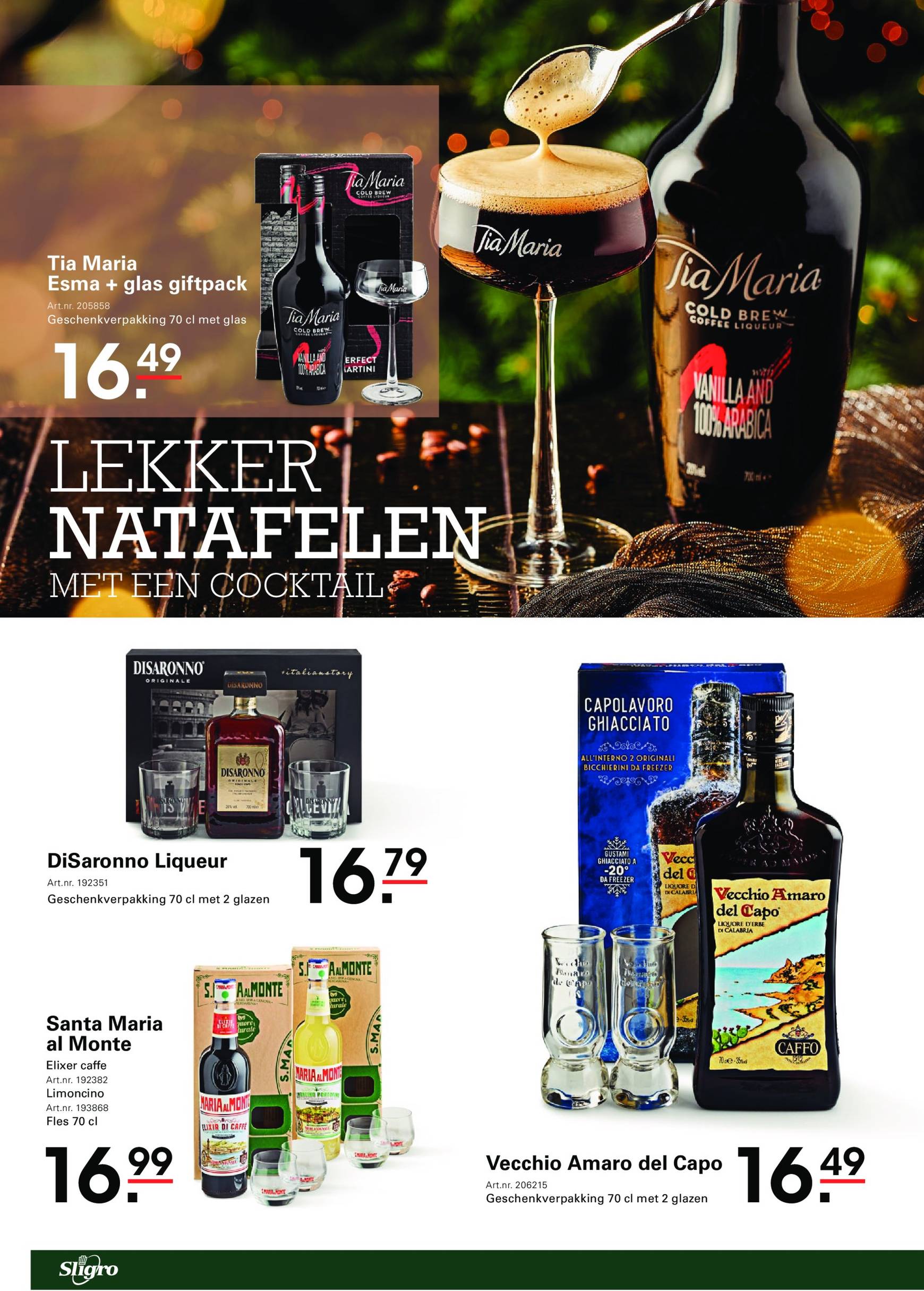 Sligro - Geschenkenspecial folder geldig vanaf 25.10. - 31.12. 12