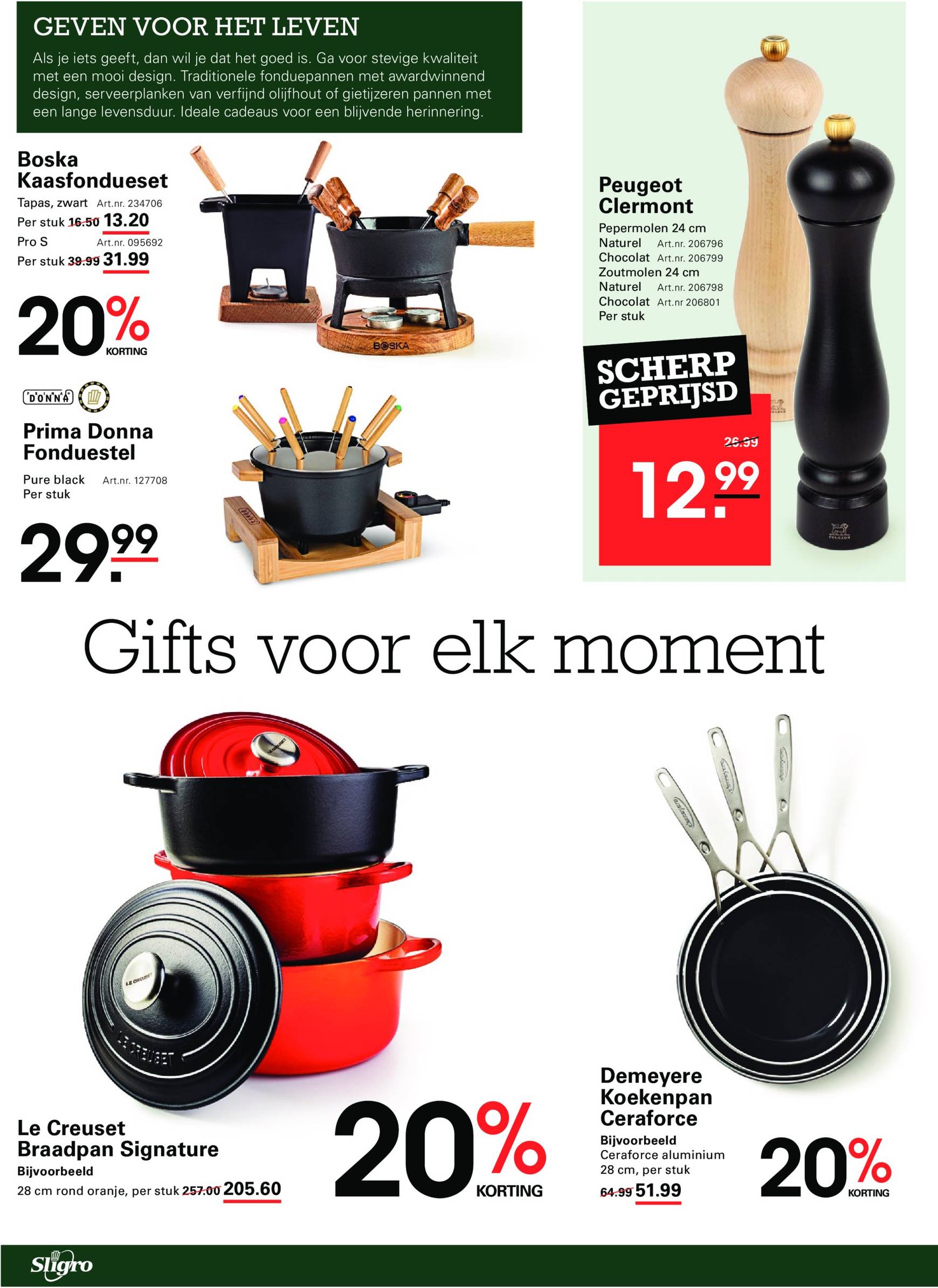 Sligro - Cafetaria's & Sportkantines folder geldig vanaf 14.11. - 02.12. 20