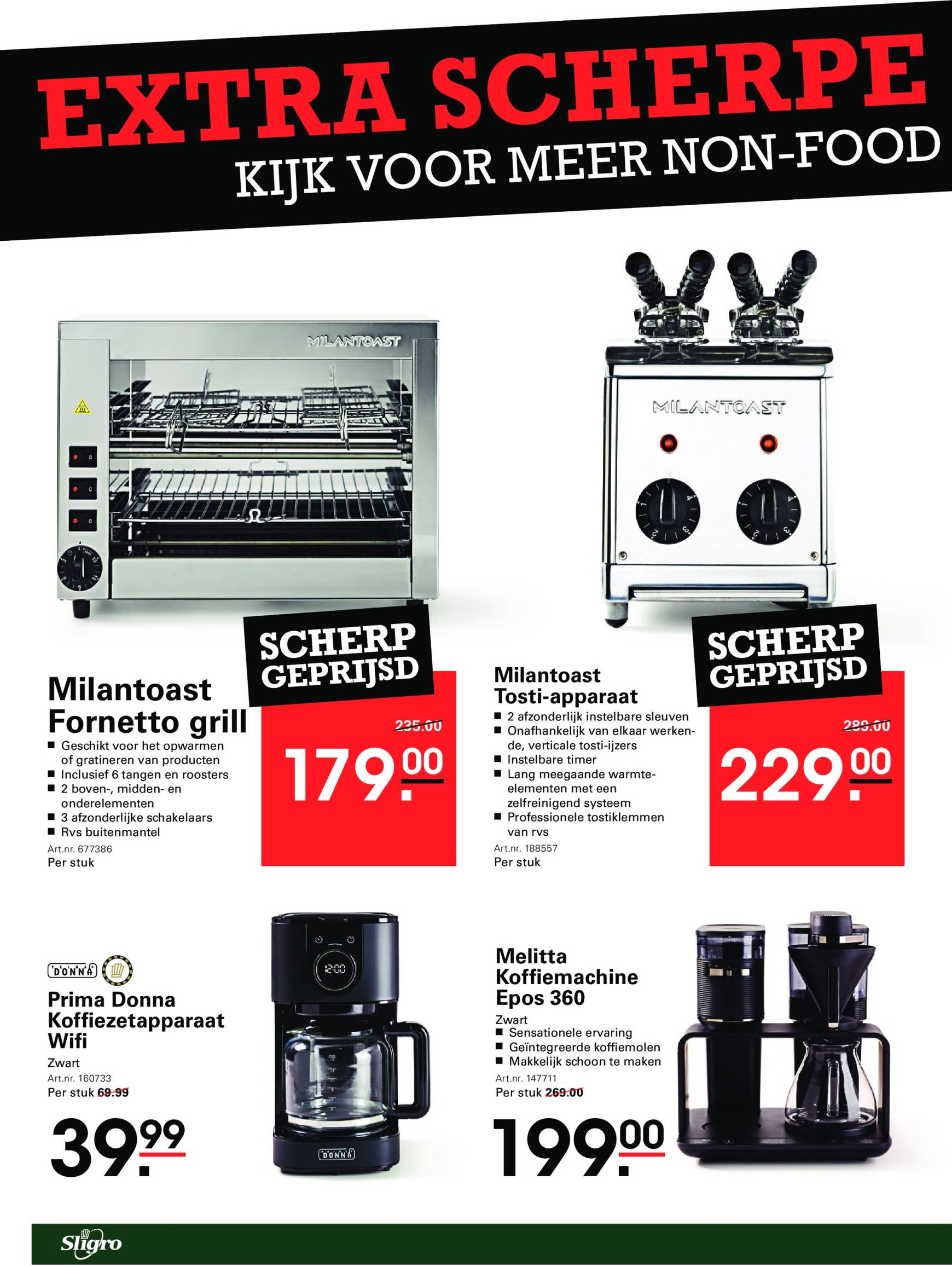 Sligro - Cafetaria's & Sportkantines folder geldig vanaf 14.11. - 02.12. 18