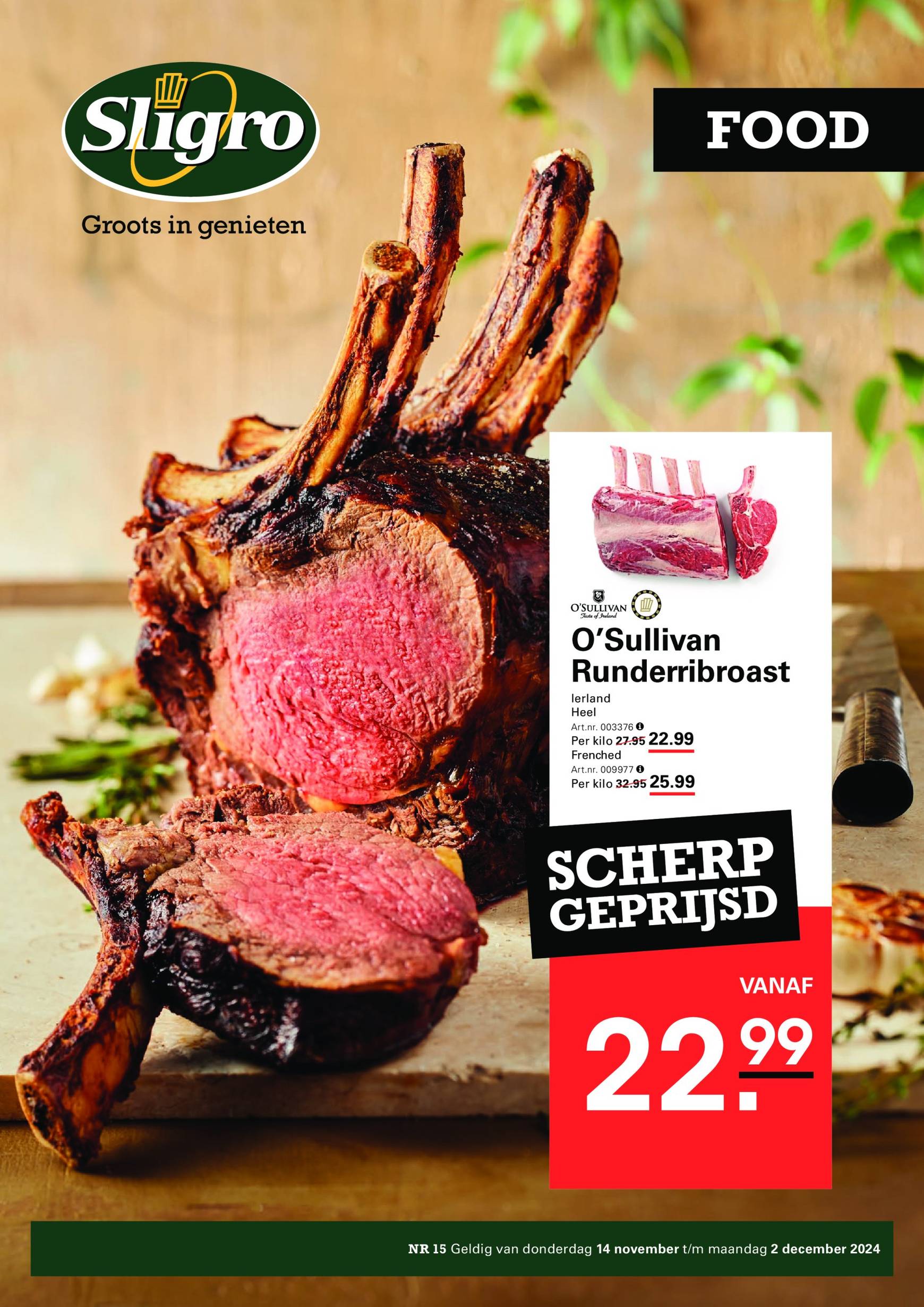 Sligro - Restaurants folder geldig vanaf 14.11. - 02.12.