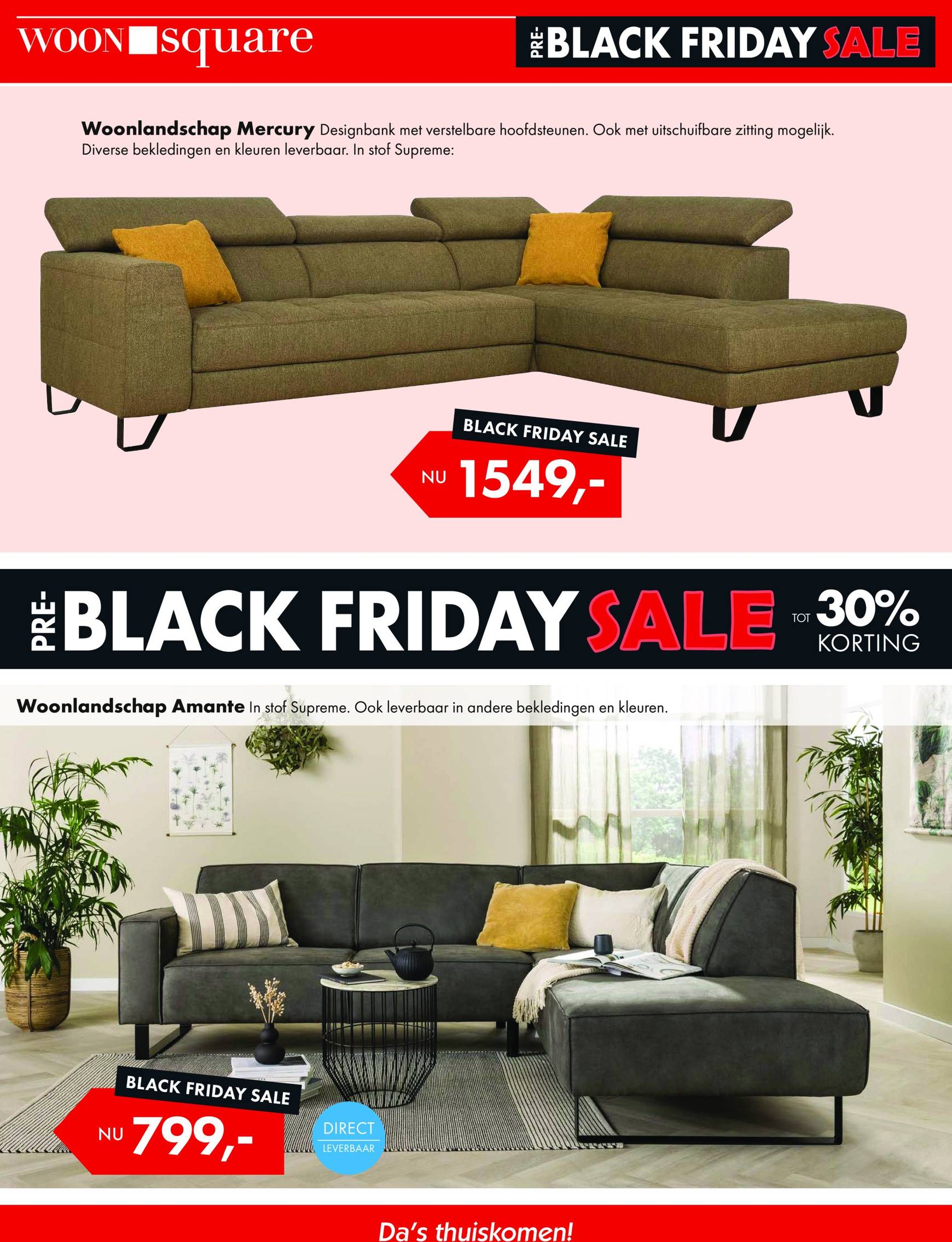 Woonsquare - Black Friday folder geldig vanaf 18.11. - 23.11. 11