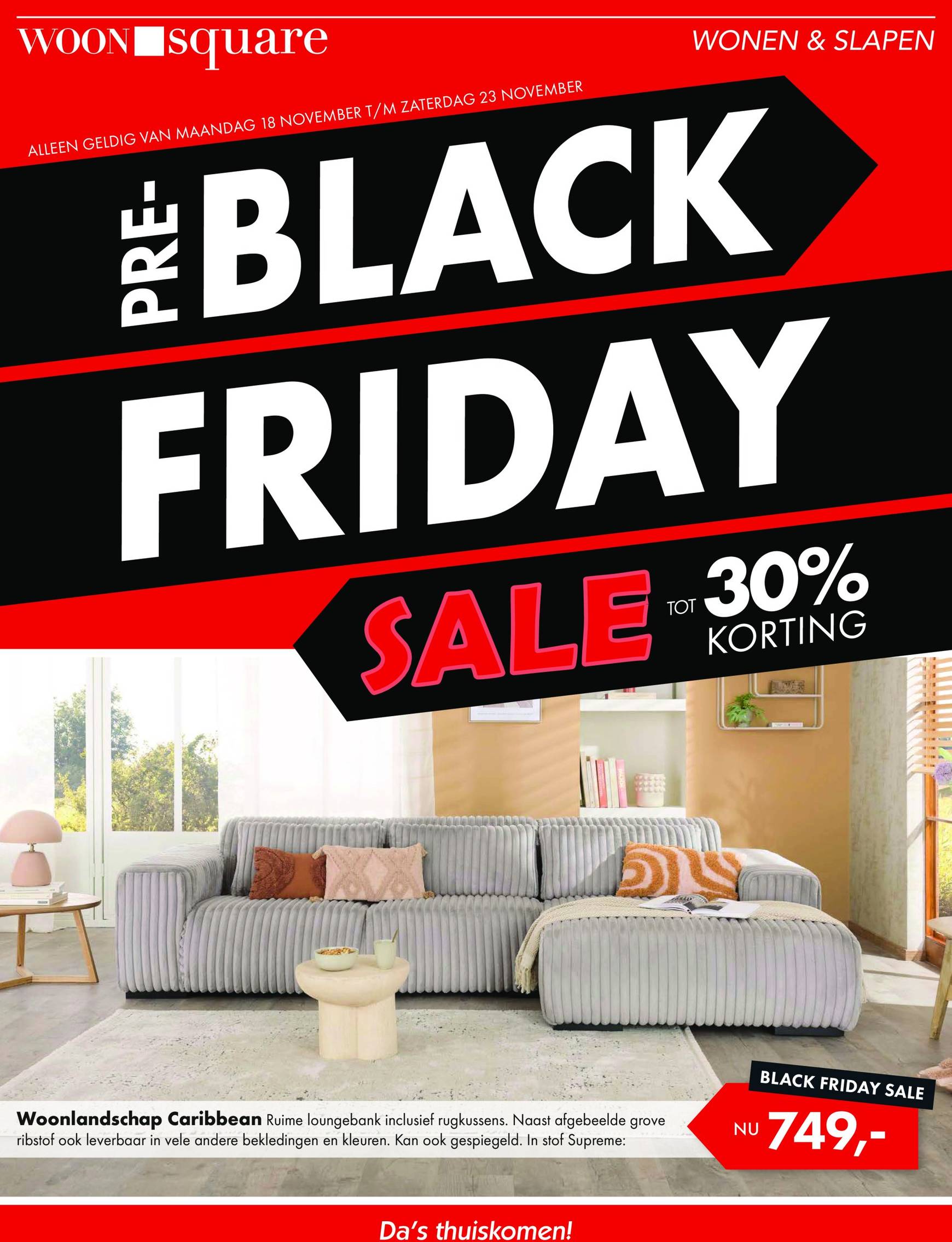 Woonsquare - Black Friday folder geldig vanaf 18.11. - 23.11.