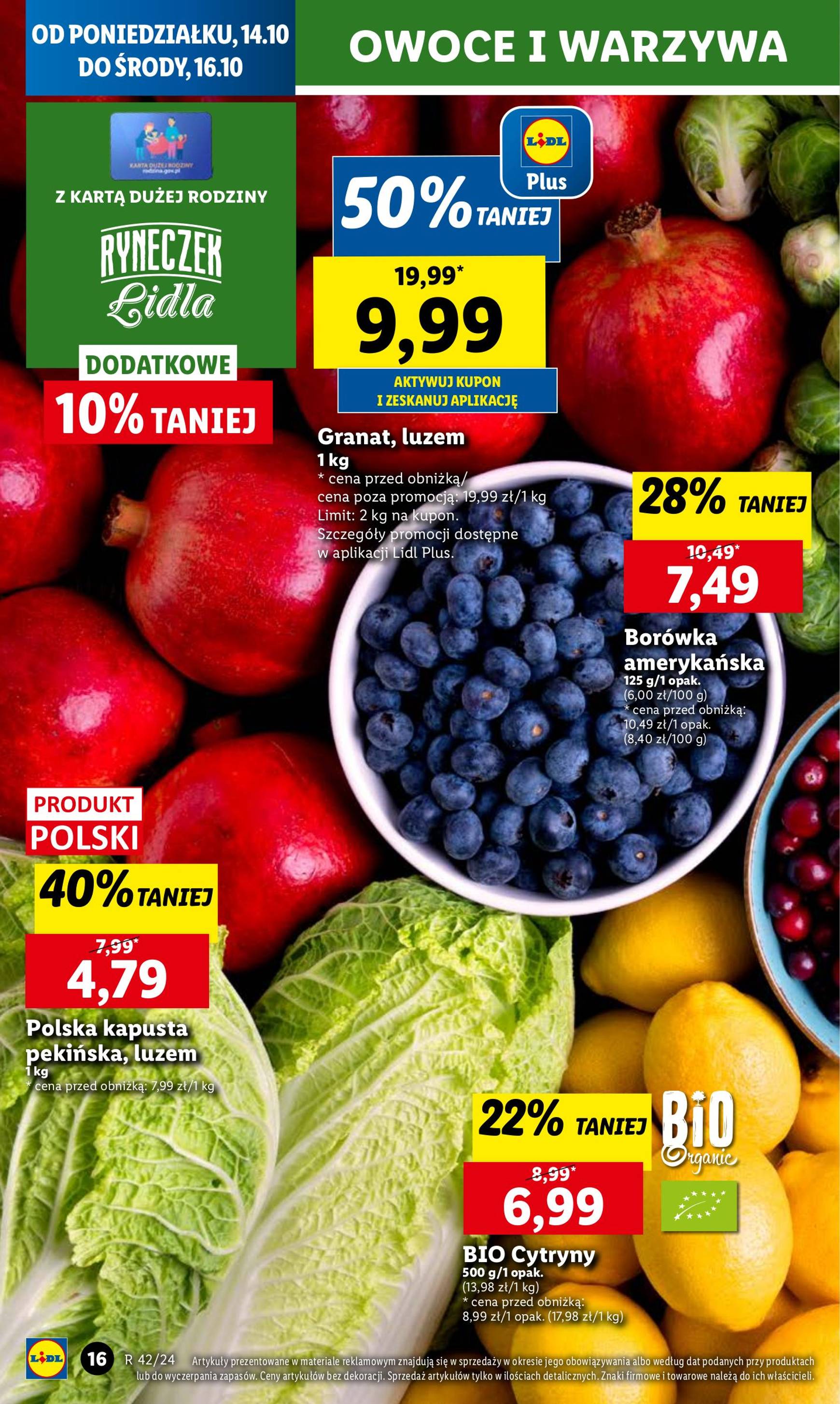 Lidl gazetka ważna od 14.10. - 16.10. 18