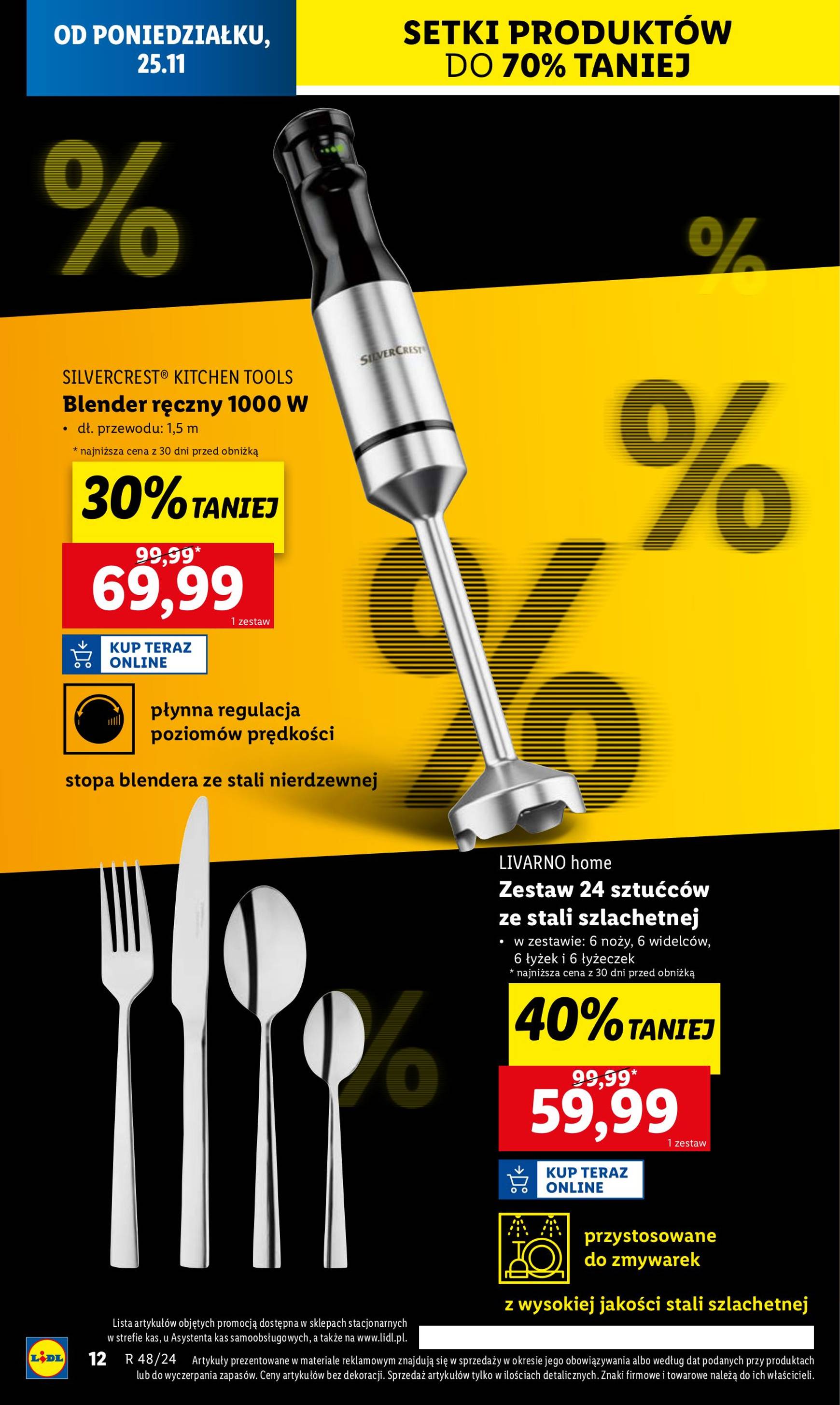 Lidl - Black Friday gazetka ważna od 25.11. - 30.11. 12