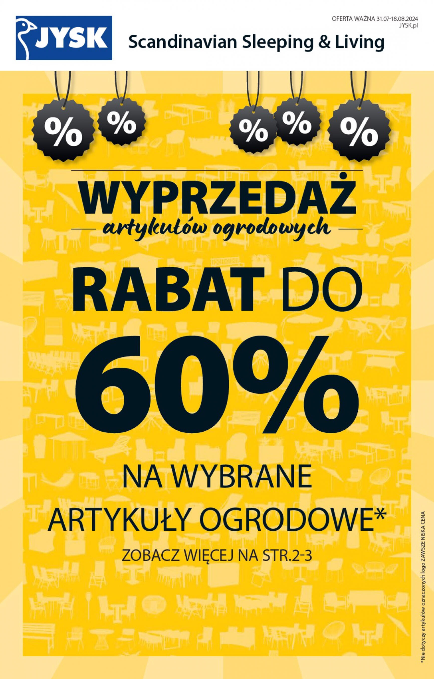 JYSK gazetka aktualna ważna od 31.07. - 18.08.