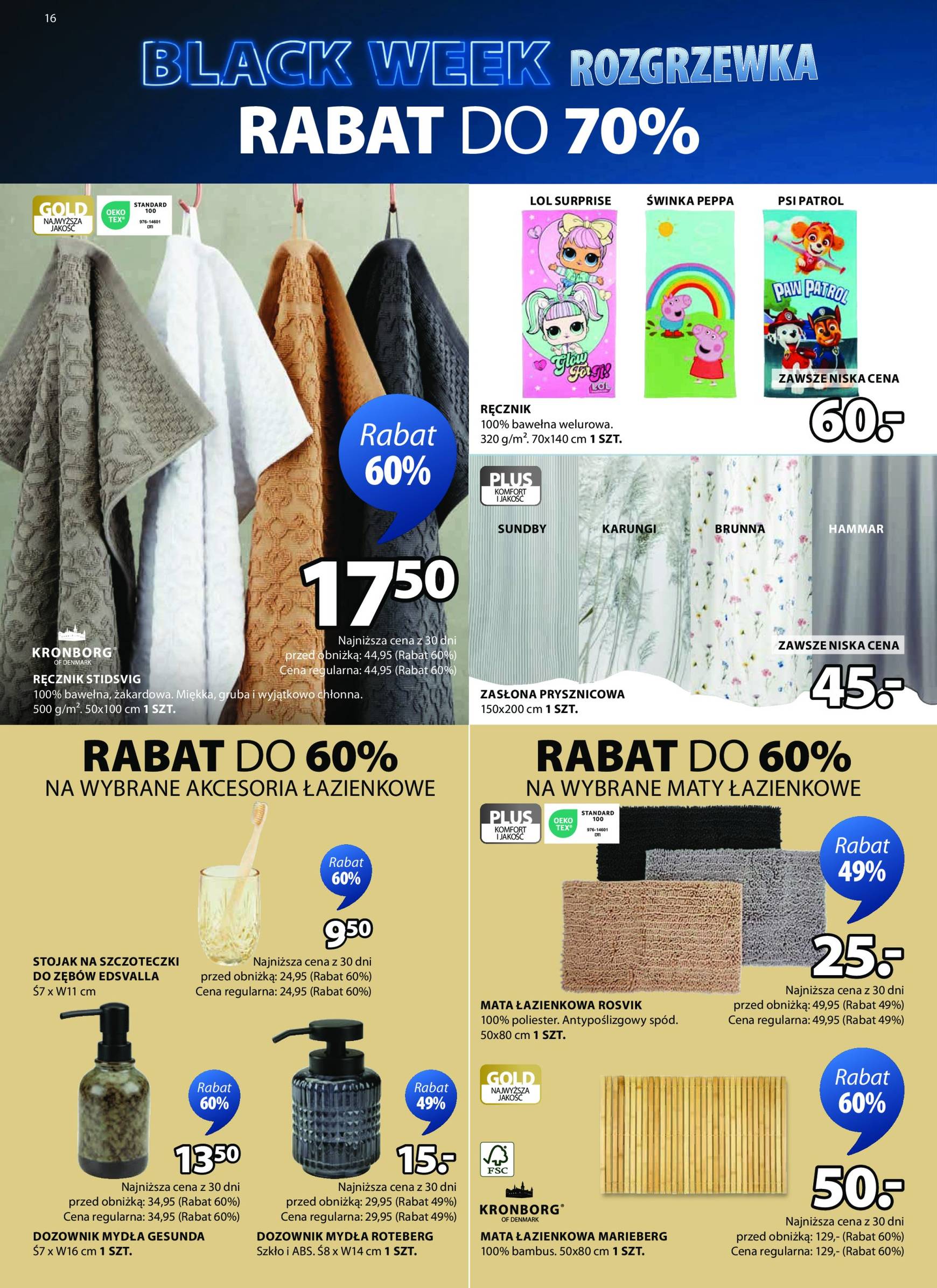 JYSK - Black Friday gazetka ważna od 13.11. - 01.12. 16