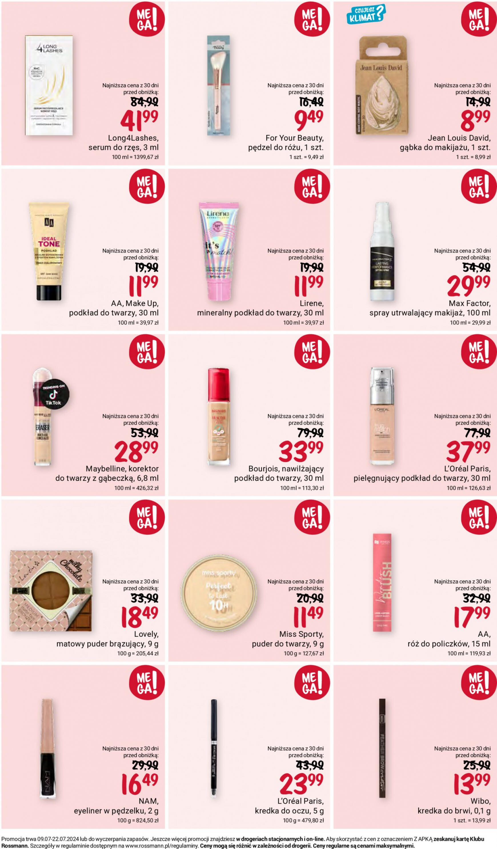 Rossmann gazetka aktualna ważna od 09.07. - 22.07. 10