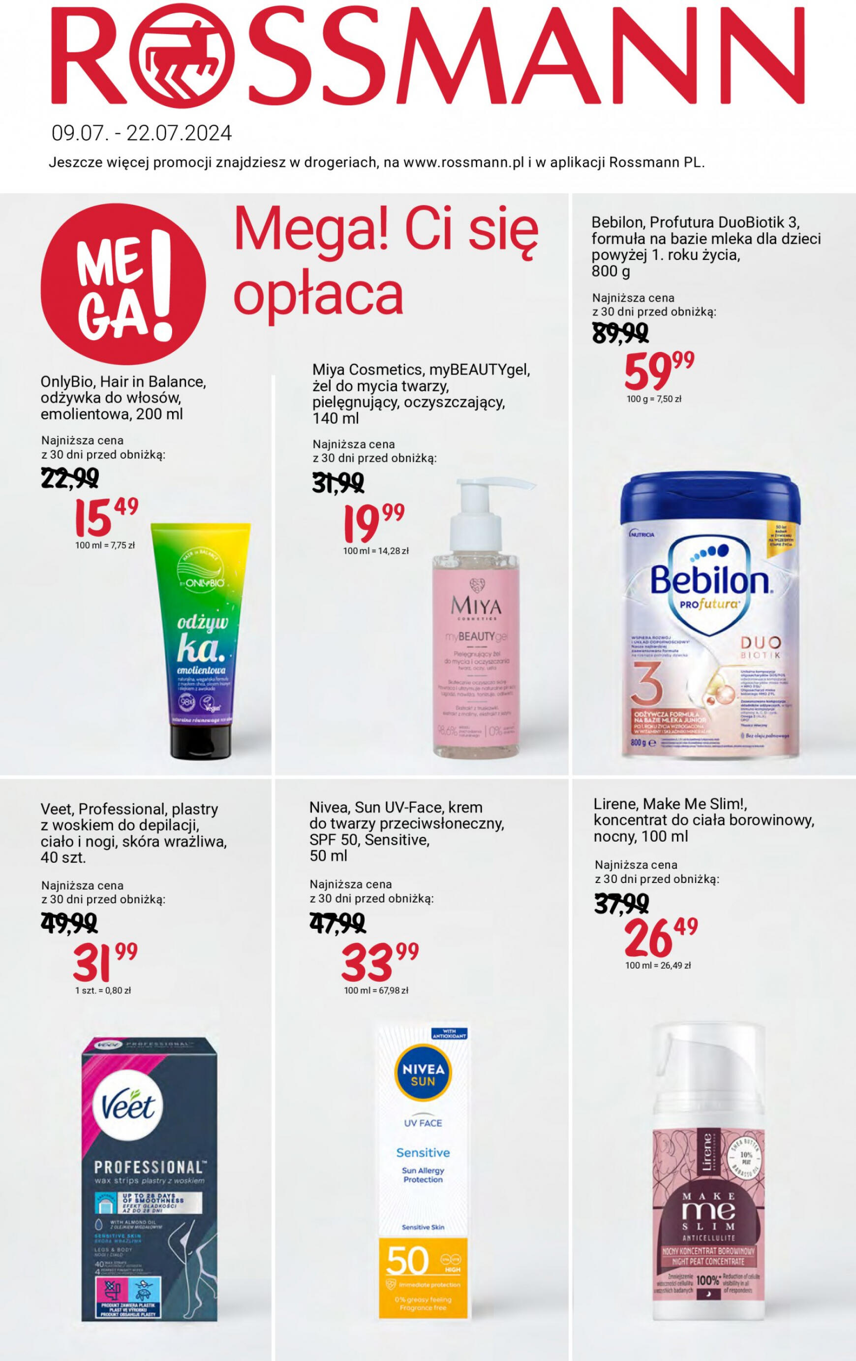 Rossmann gazetka aktualna ważna od 09.07. - 22.07. 1