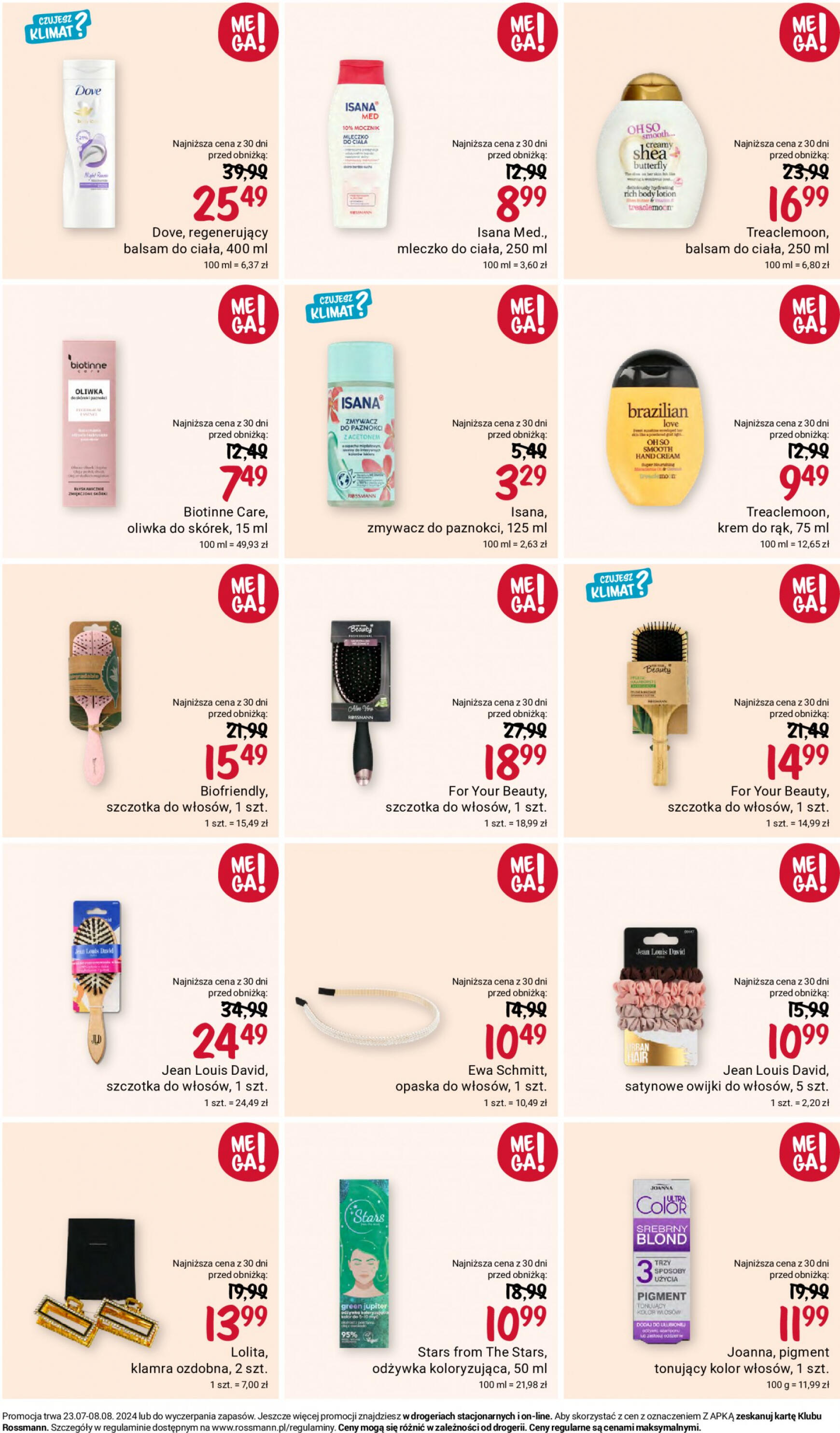 Rossmann gazetka aktualna ważna od 23.07. - 08.08. 2